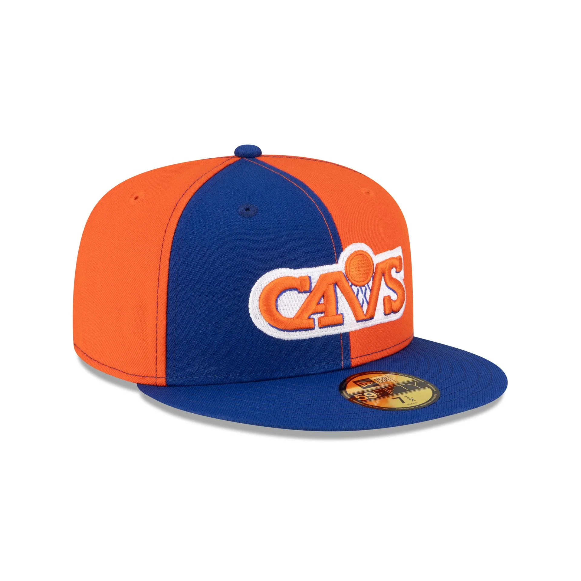 Cleveland Cavaliers Hardwood Classics 80s Pinwheel 59FIFTY Fitted Hat - Image 3