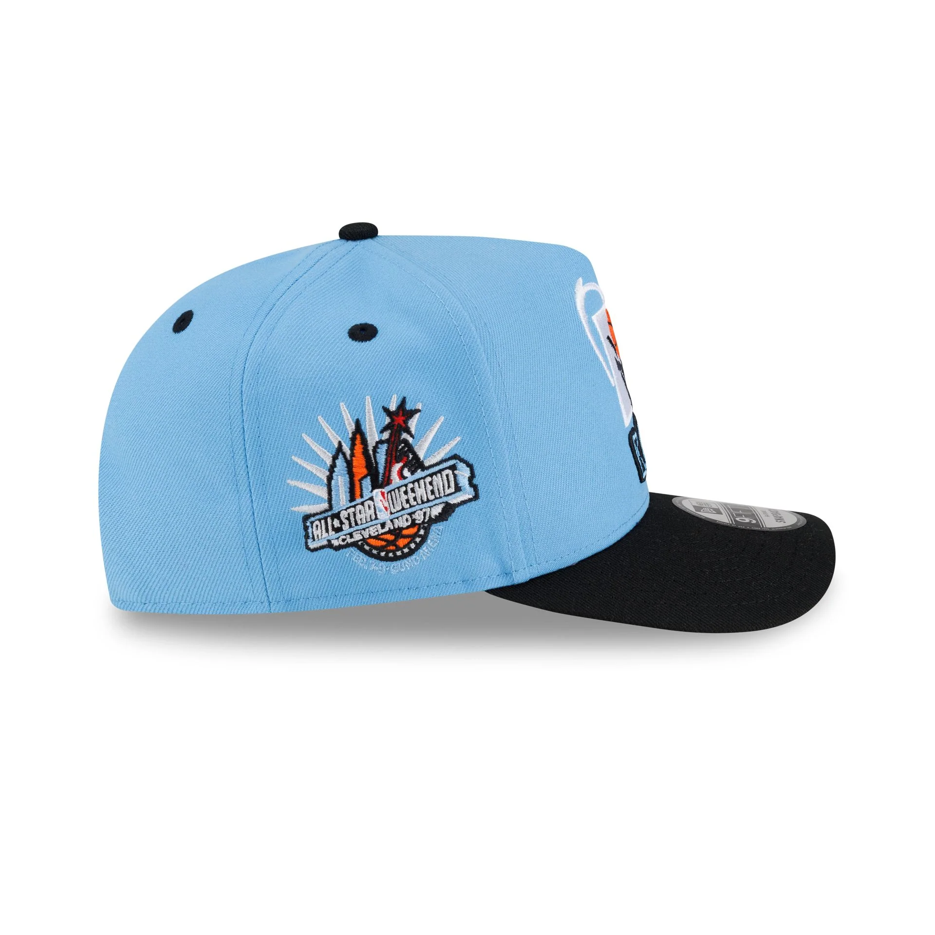 Cleveland Cavaliers Hardwood Classics 90s All-Star Weekend 9FIFTY A-Frame Snapback Hat - Image 4