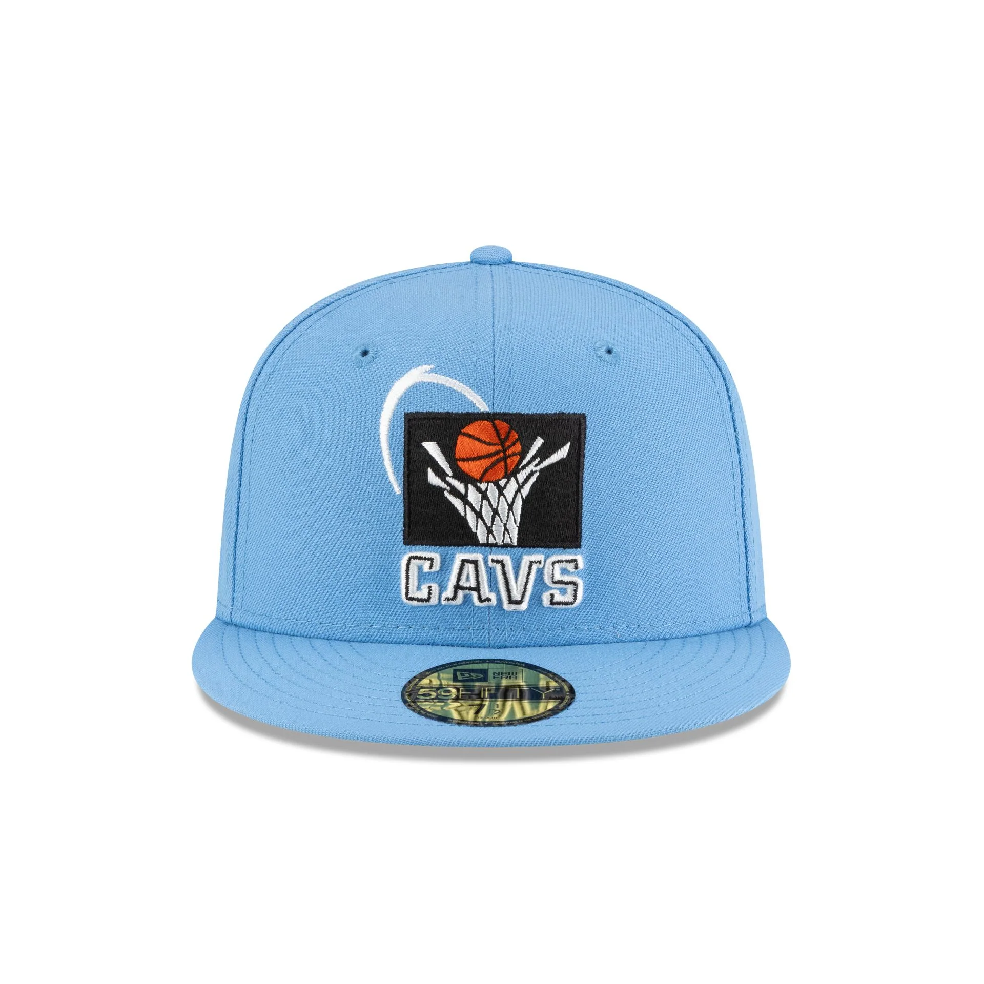 Cleveland Cavaliers 1994-2003 Hardwood Classics Radiant Blue 59FIFTY Fitted Hat - Image 2