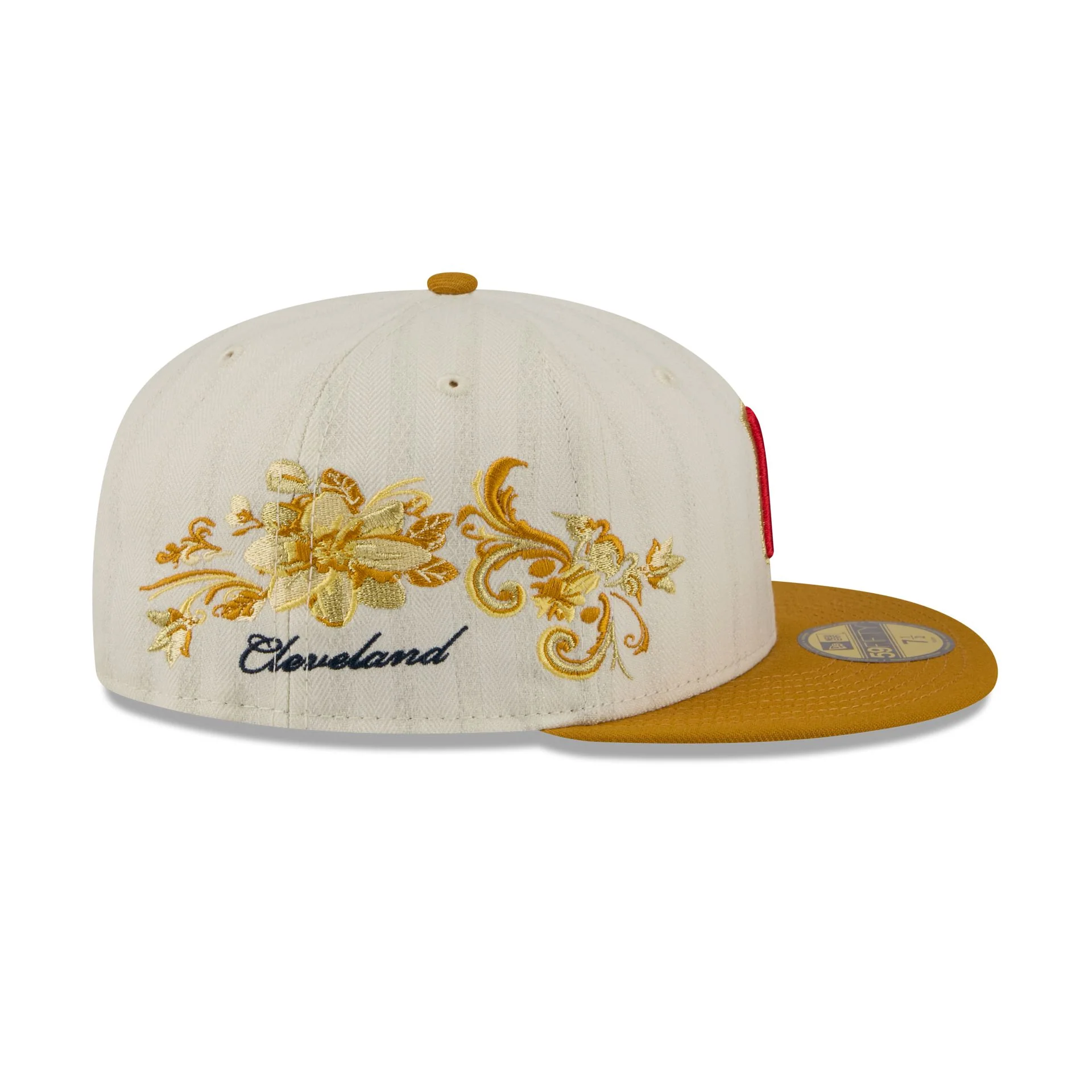 Cleveland Guardians Chrome Herringbone 59FIFTY Fitted Hat - Image 4