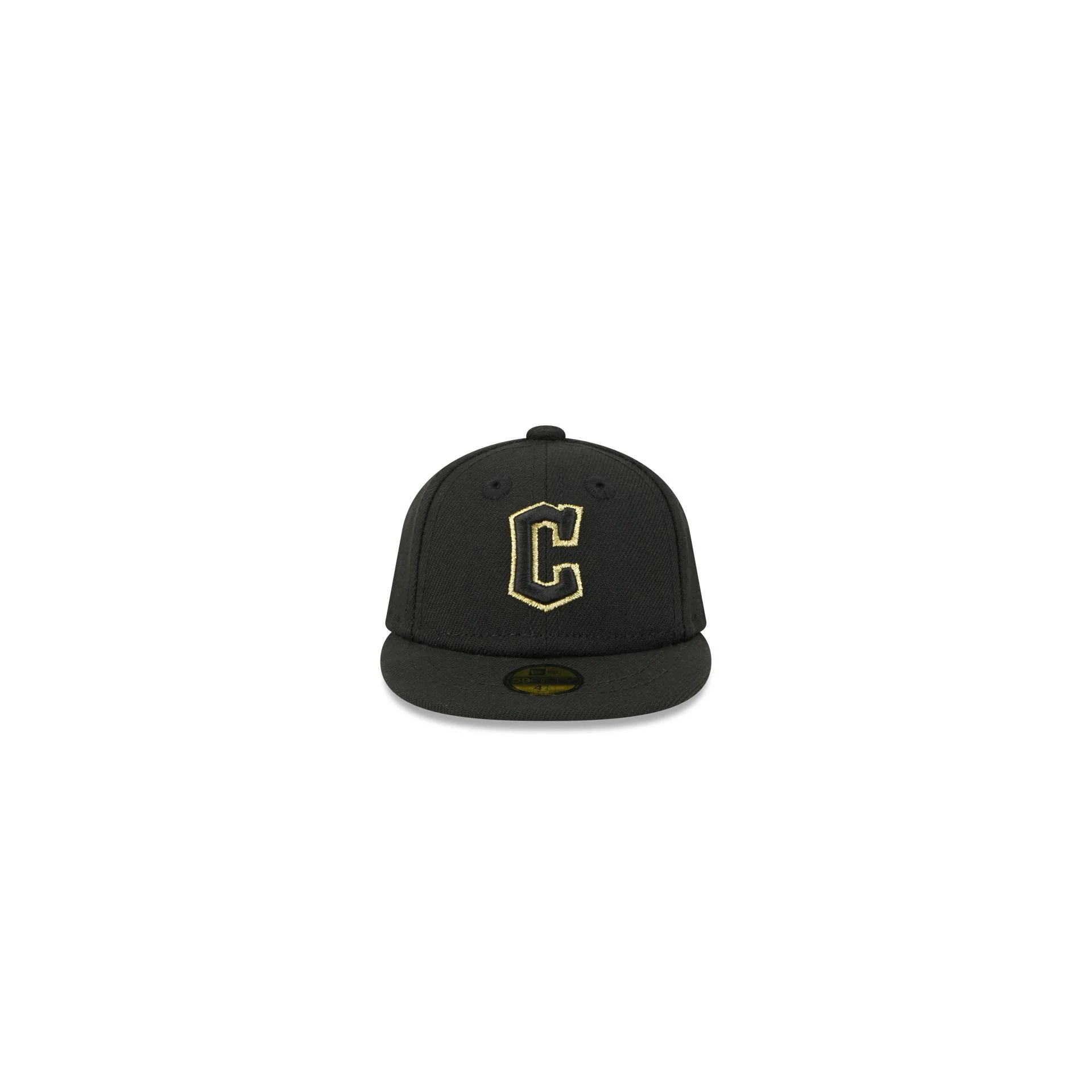 Cleveland Guardians Gold Logo Mini 59FIFTY Fitted Hat - Image 2