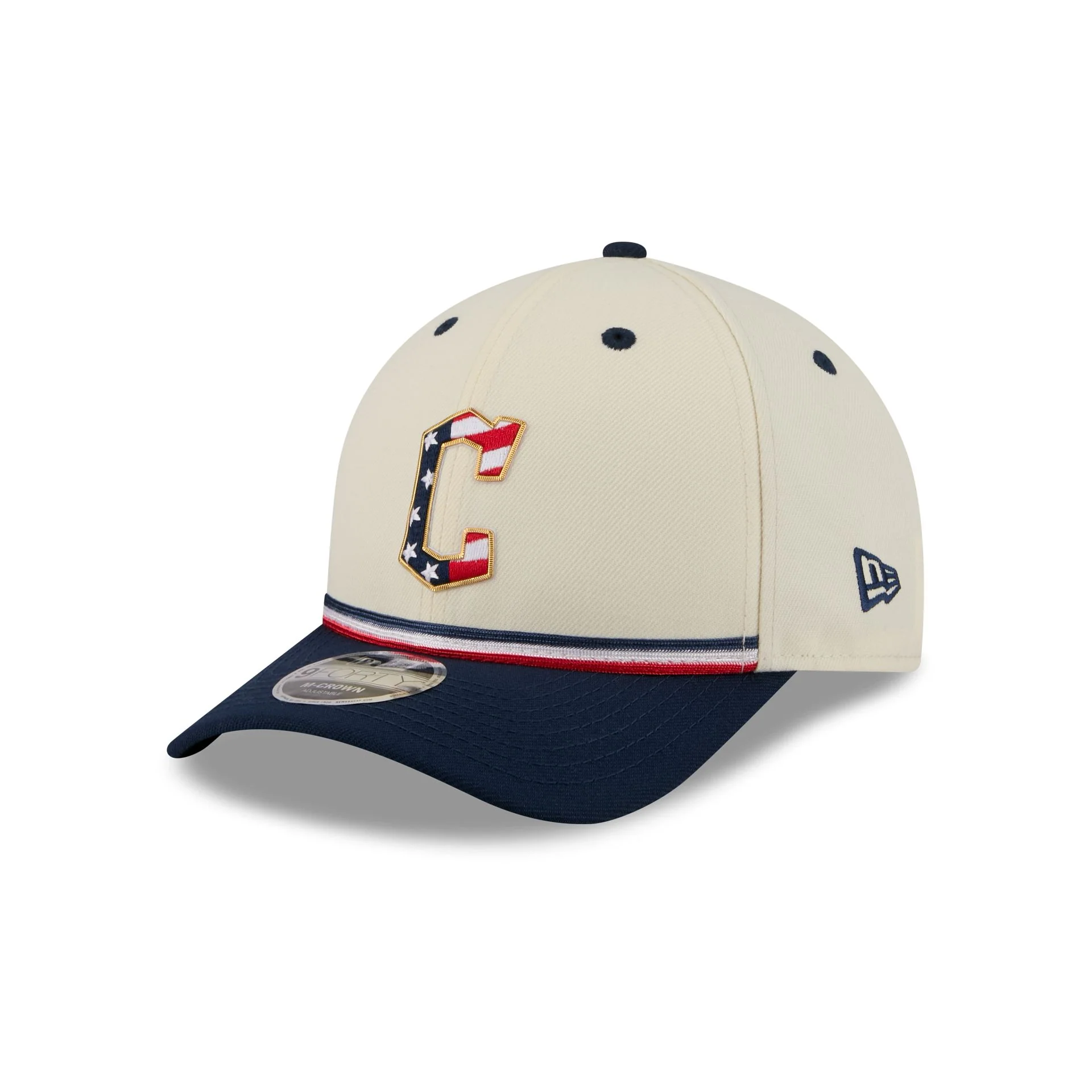 Cleveland Guardians Independence Day 2026 9FORTY M-Crown Snapback Hat - Image 3