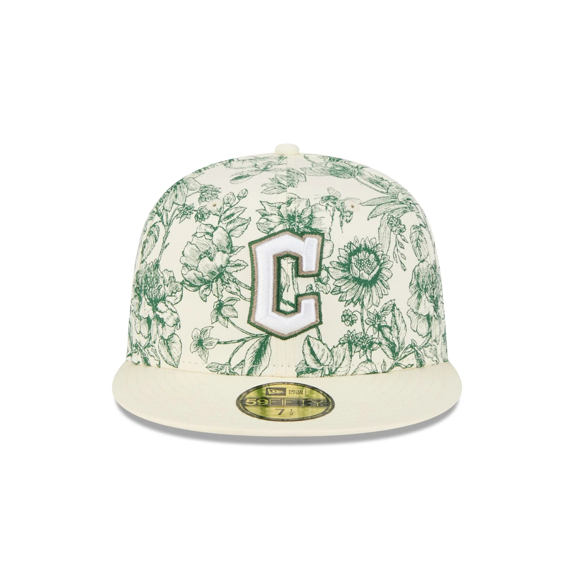 Cleveland Guardians Spring Floral 59FIFTY Fitted Hat - Image 2