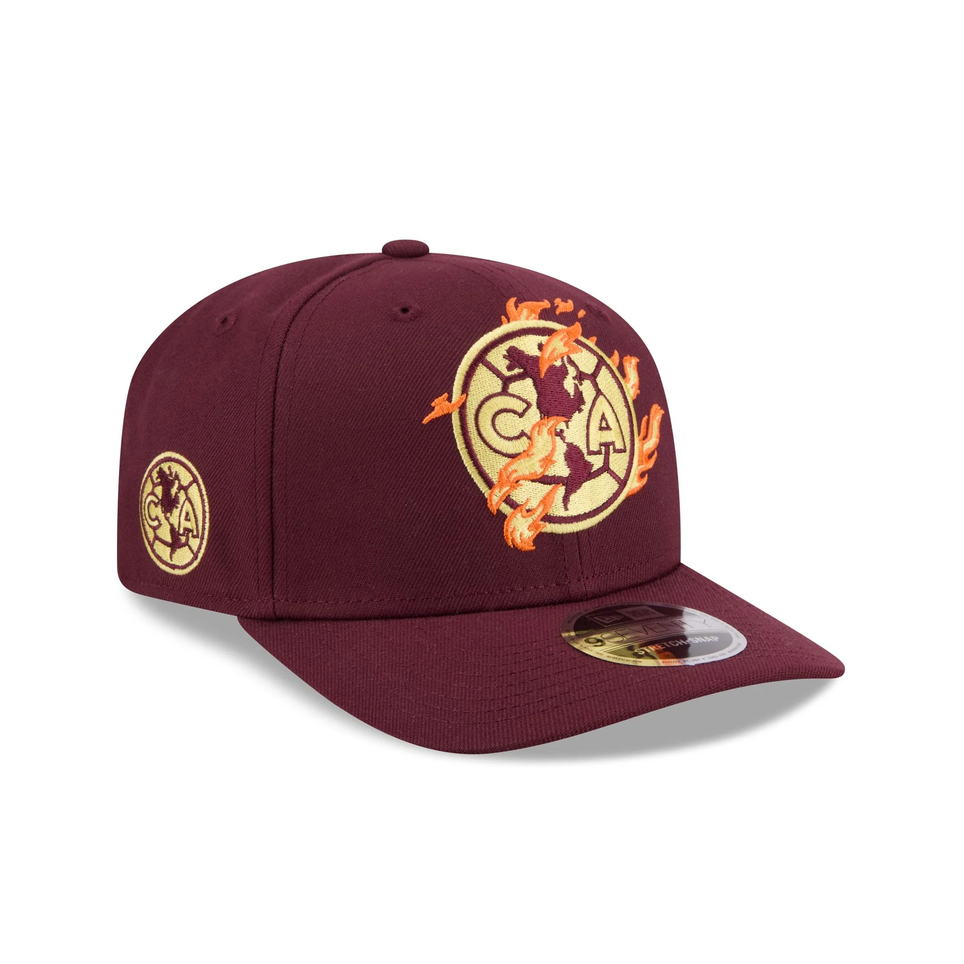 Club América Flames 9SEVENTY Stretch-Snap Hat - Image 3