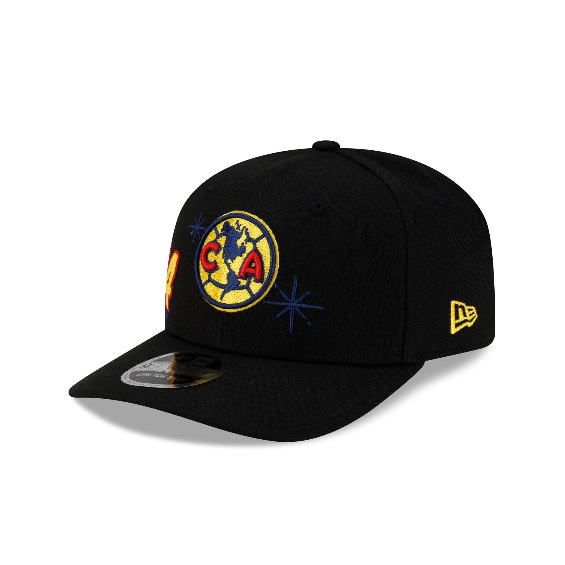 Club América Wordmark Side 9SEVENTY Stretch-Snap Hat - Image 3
