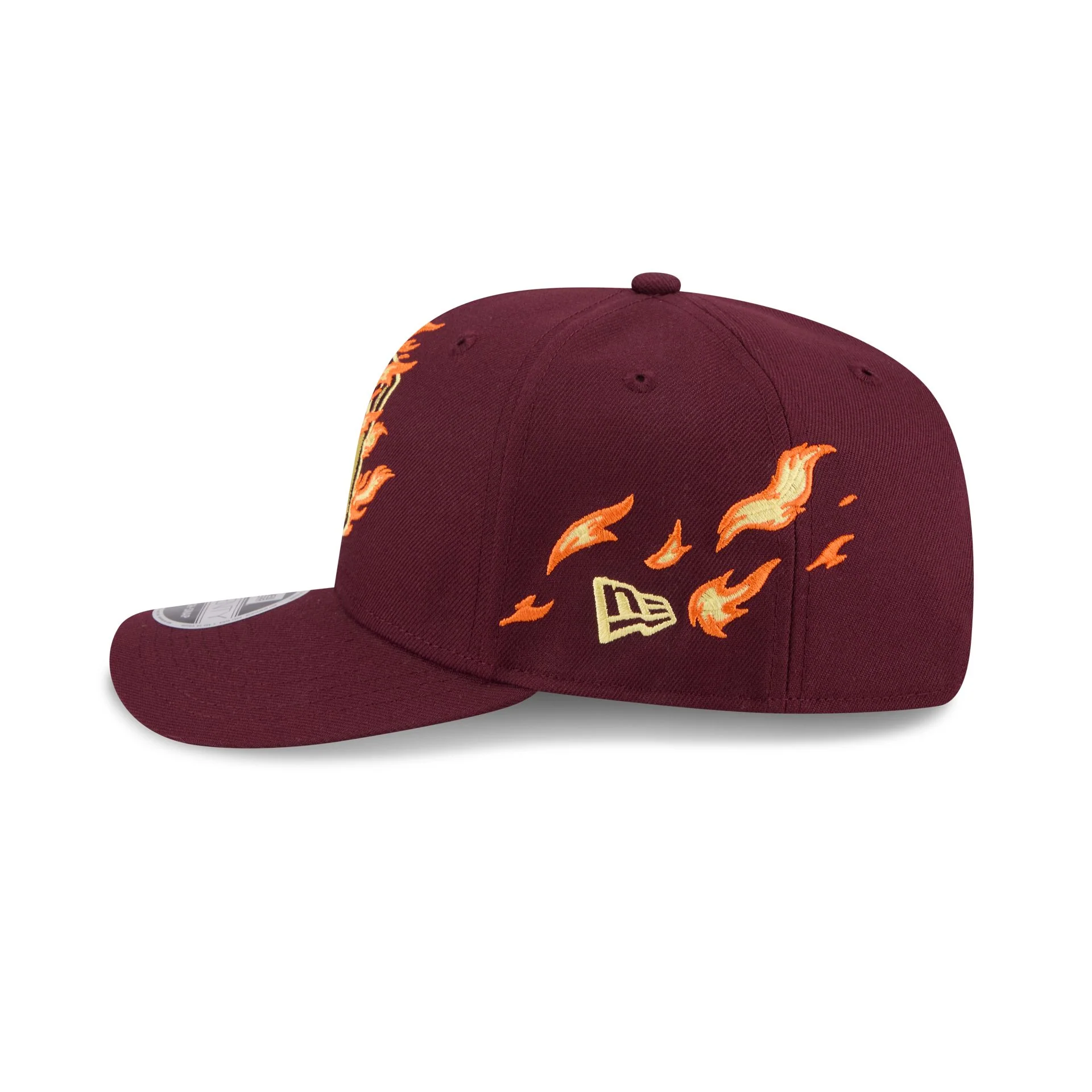 Club León Flames 9SEVENTY Stretch-Snap Hat - Image 4