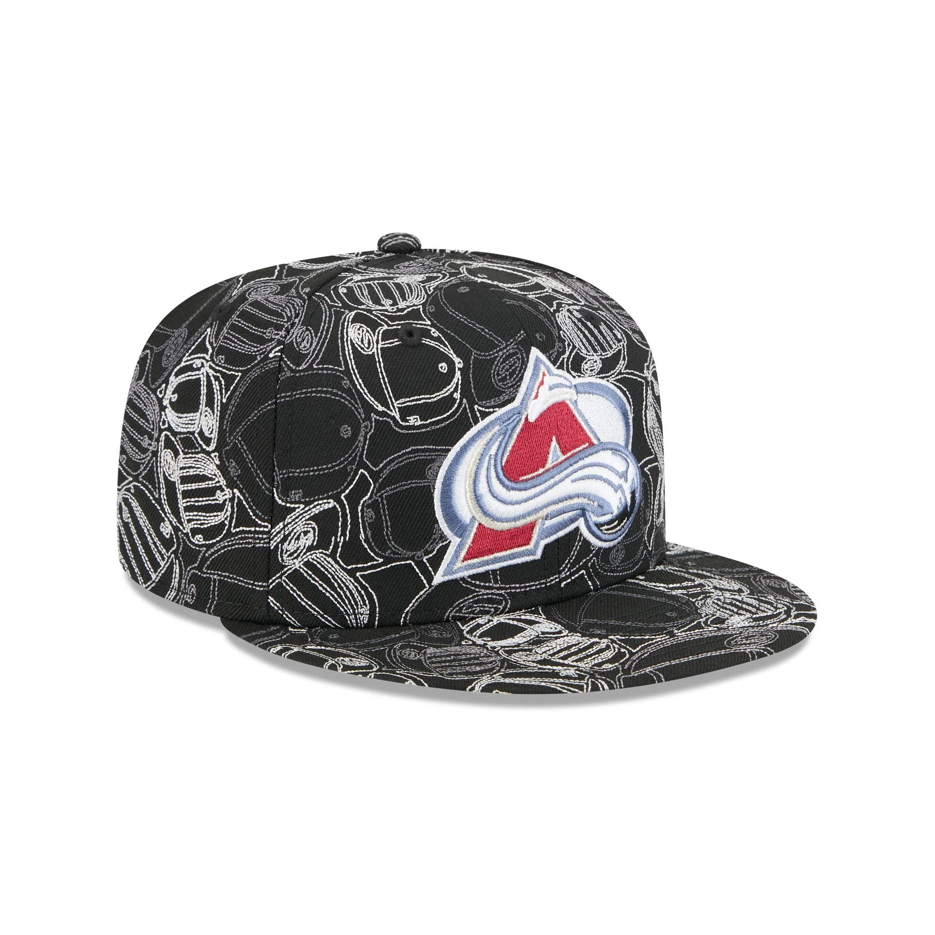 Colorado Avalanche Cap Scramble 59FIFTY Fitted Hat - Image 3
