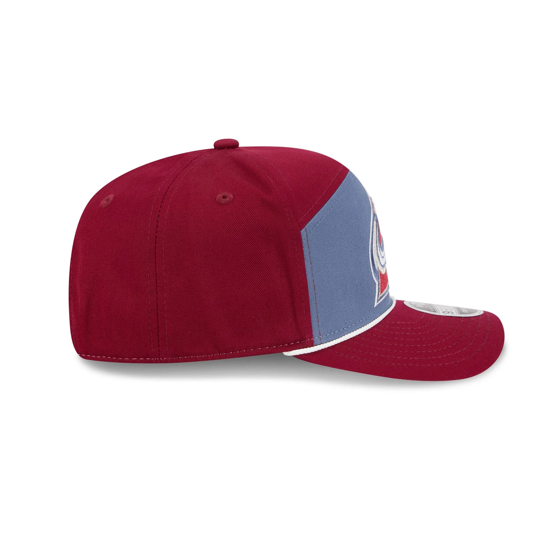 Colorado Avalanche Split Panel 9SEVENTY Stretch-Snap Hat - Image 5
