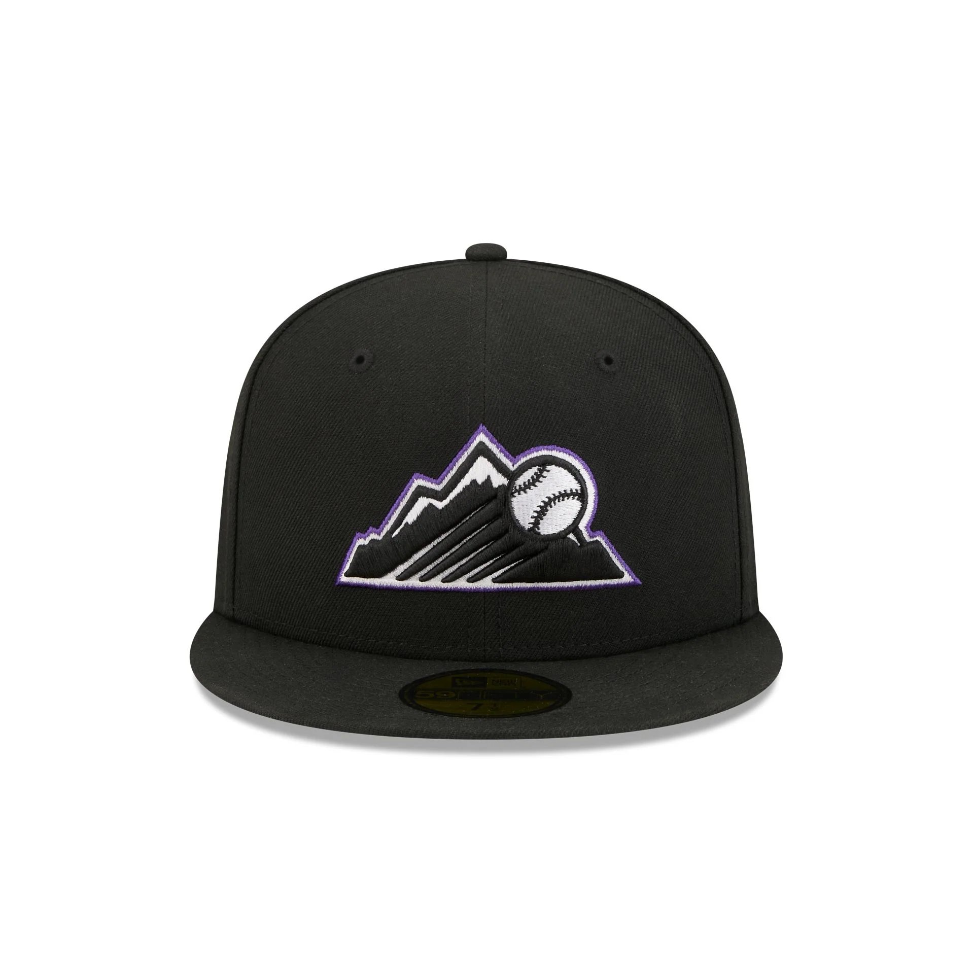 Colorado Rockies Black Basic 59FIFTY Fitted Hat - Image 2