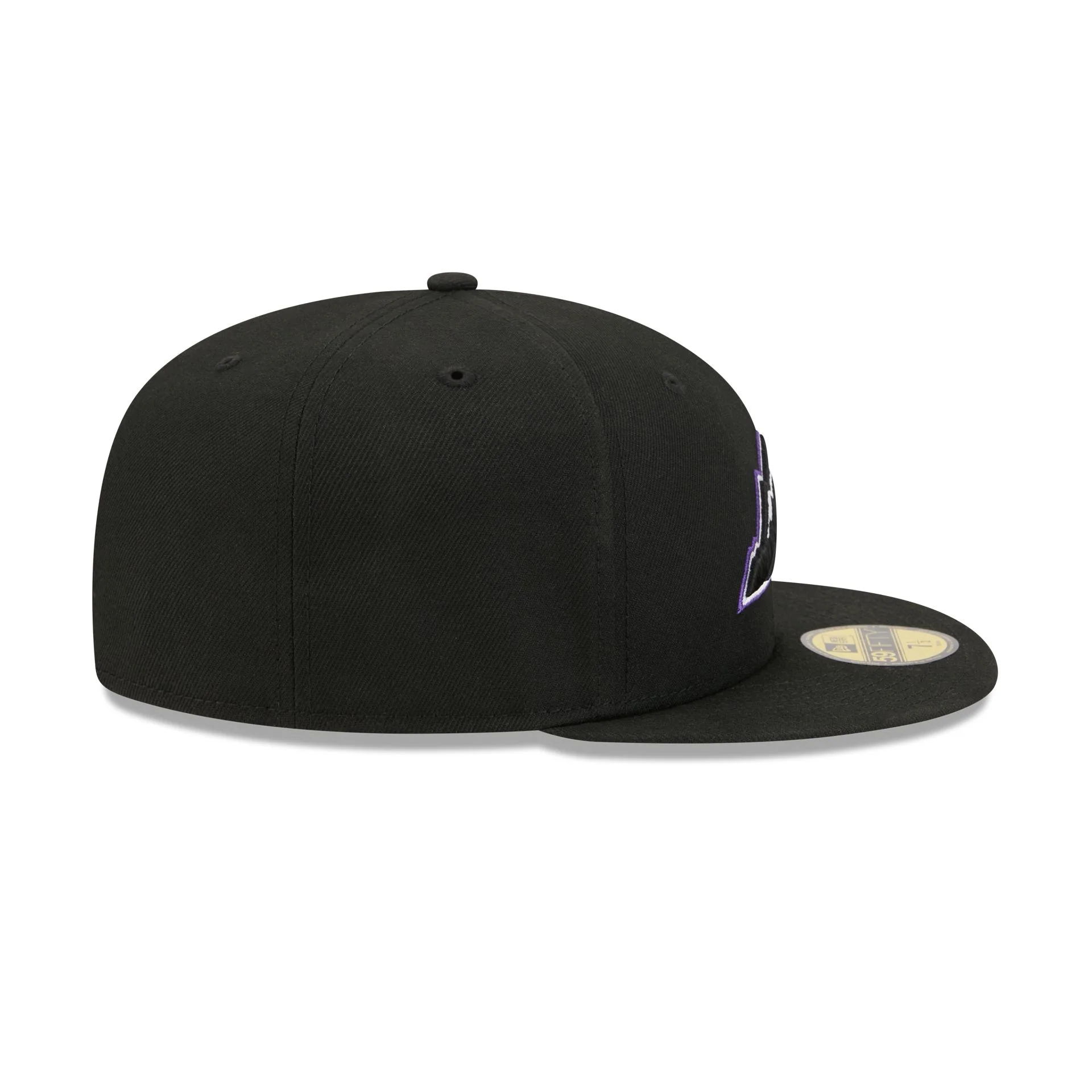 Colorado Rockies Black Basic 59FIFTY Fitted Hat - Image 5