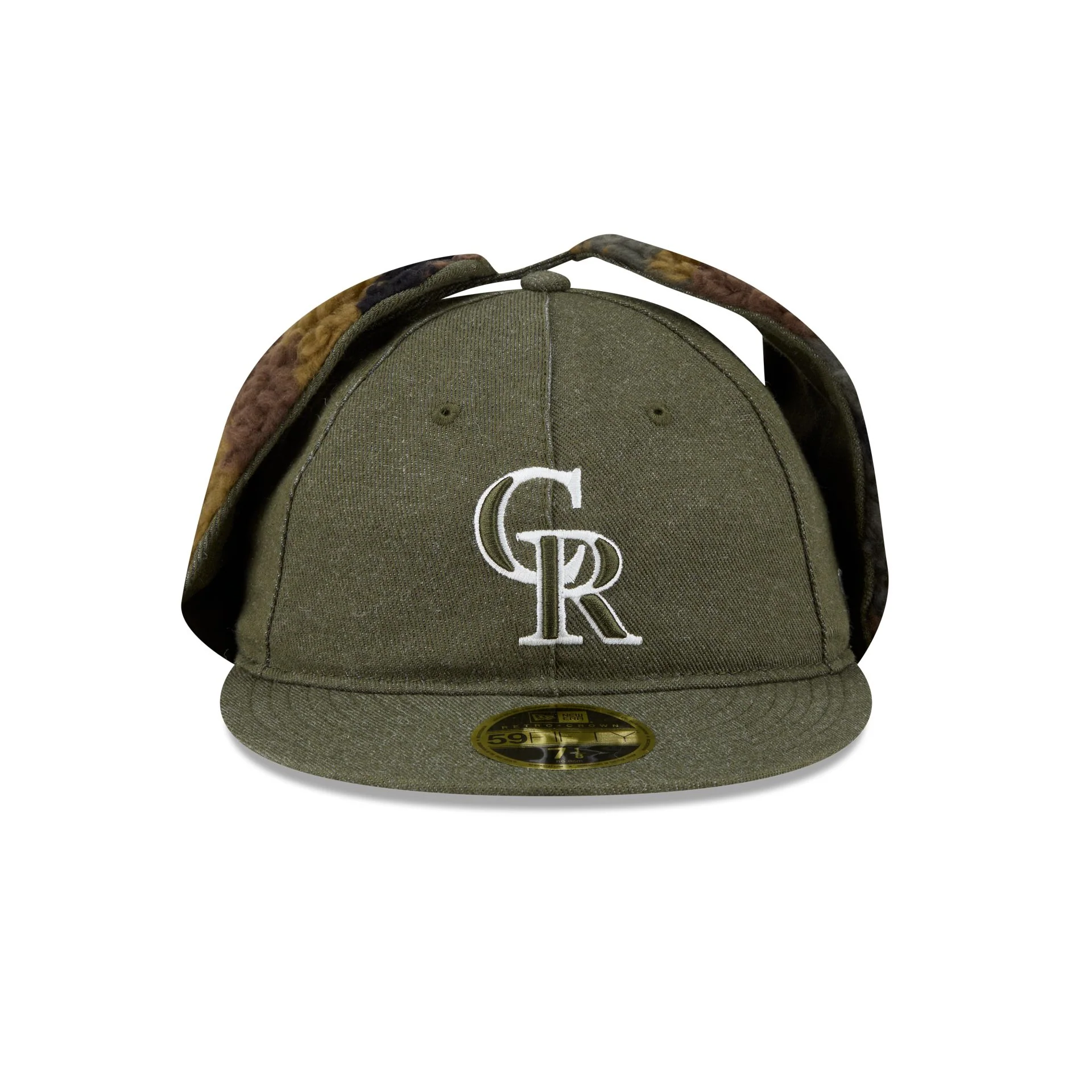 Colorado Rockies Three Looms Cotton Twill Camo Retro Crown Dog Ear 59FIFTY Fitted Hat - Image 2