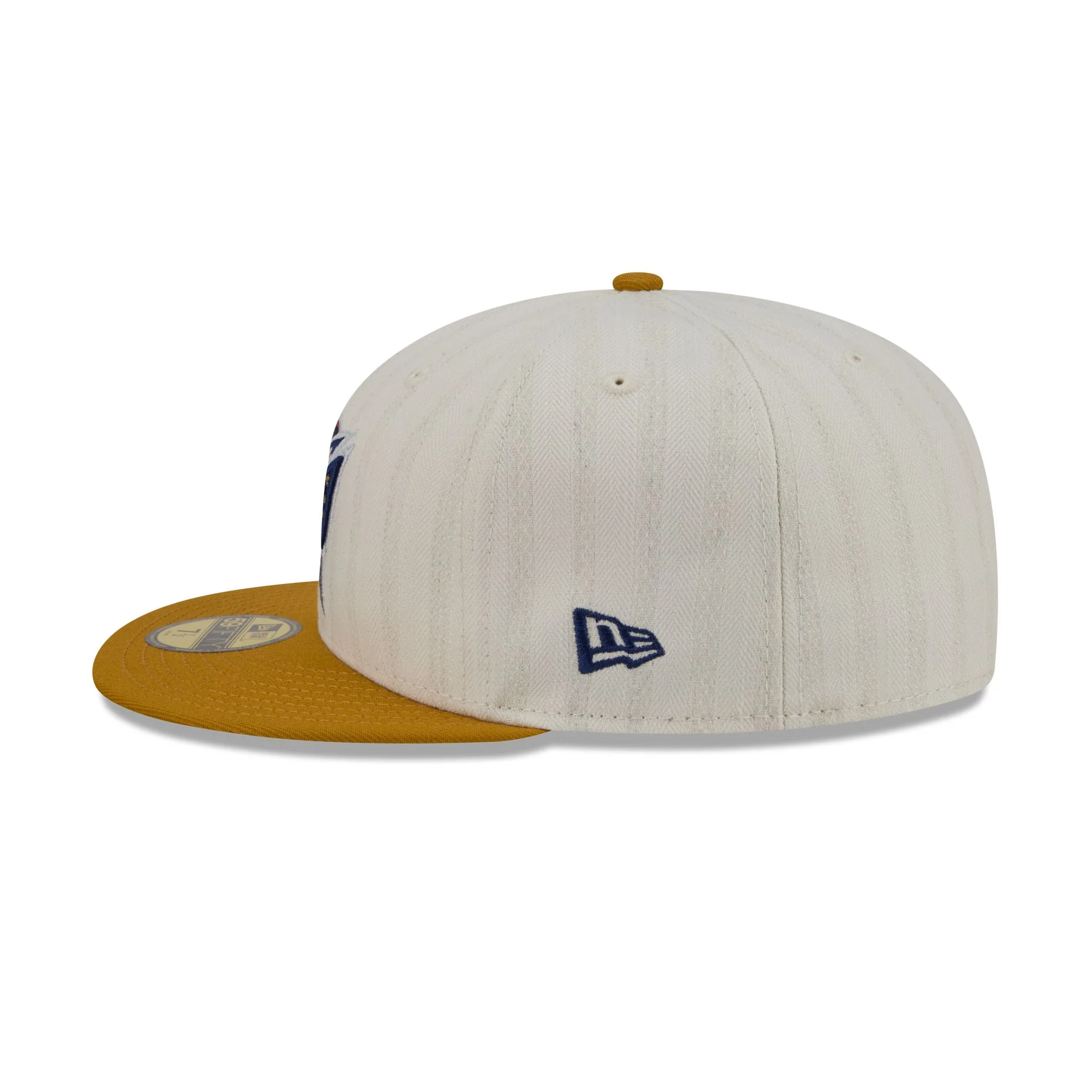 Columbus Blue Jackets Chrome Herringbone 59FIFTY Fitted Hat - Image 5