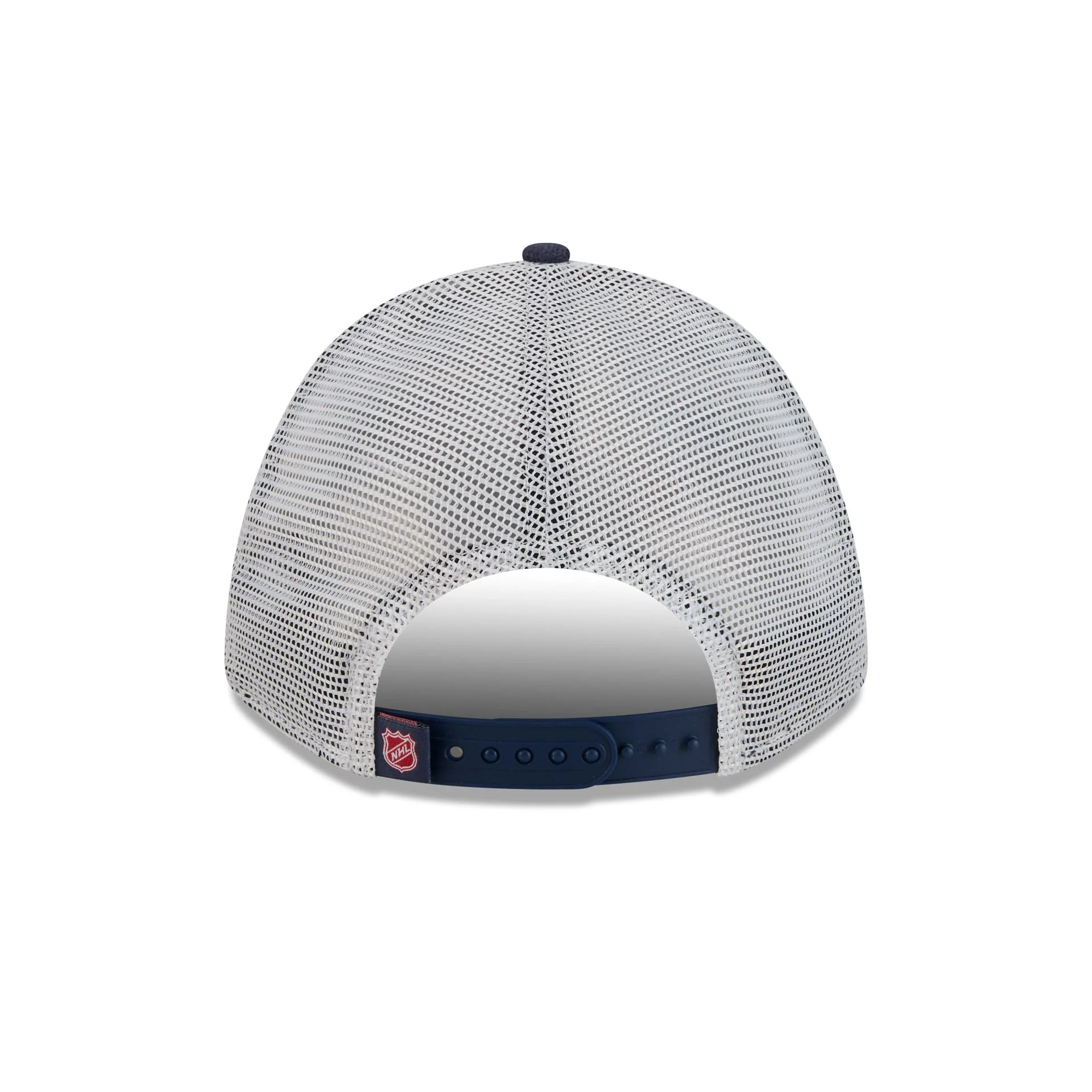Columbus Blue Jackets Sock 9FORTY M-Crown A-Frame Trucker Hat - Image 6