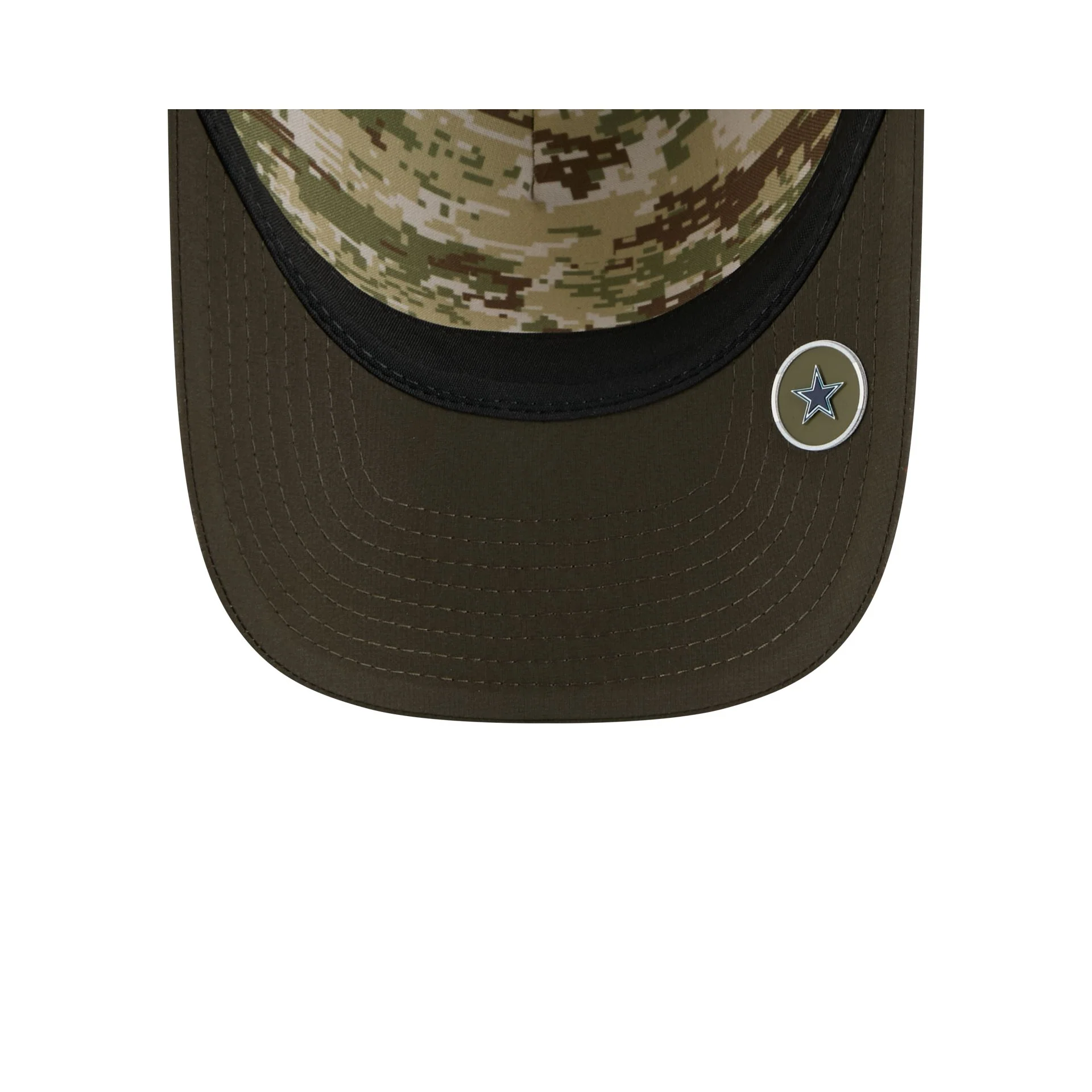 Dallas Cowboys 2025 Salute to Service 9FORTY M-Crown A-Frame Trucker Hat - Image 7