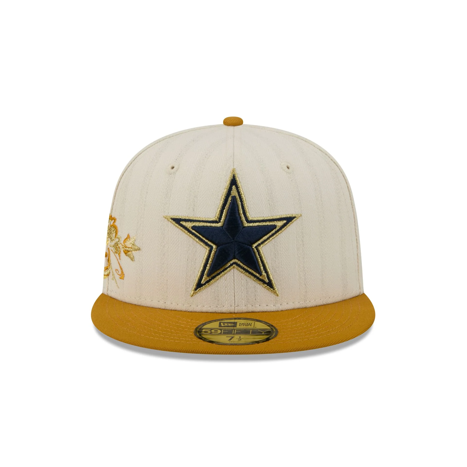 Dallas Cowboys Chrome Herringbone 59FIFTY Fitted Hat - Image 2