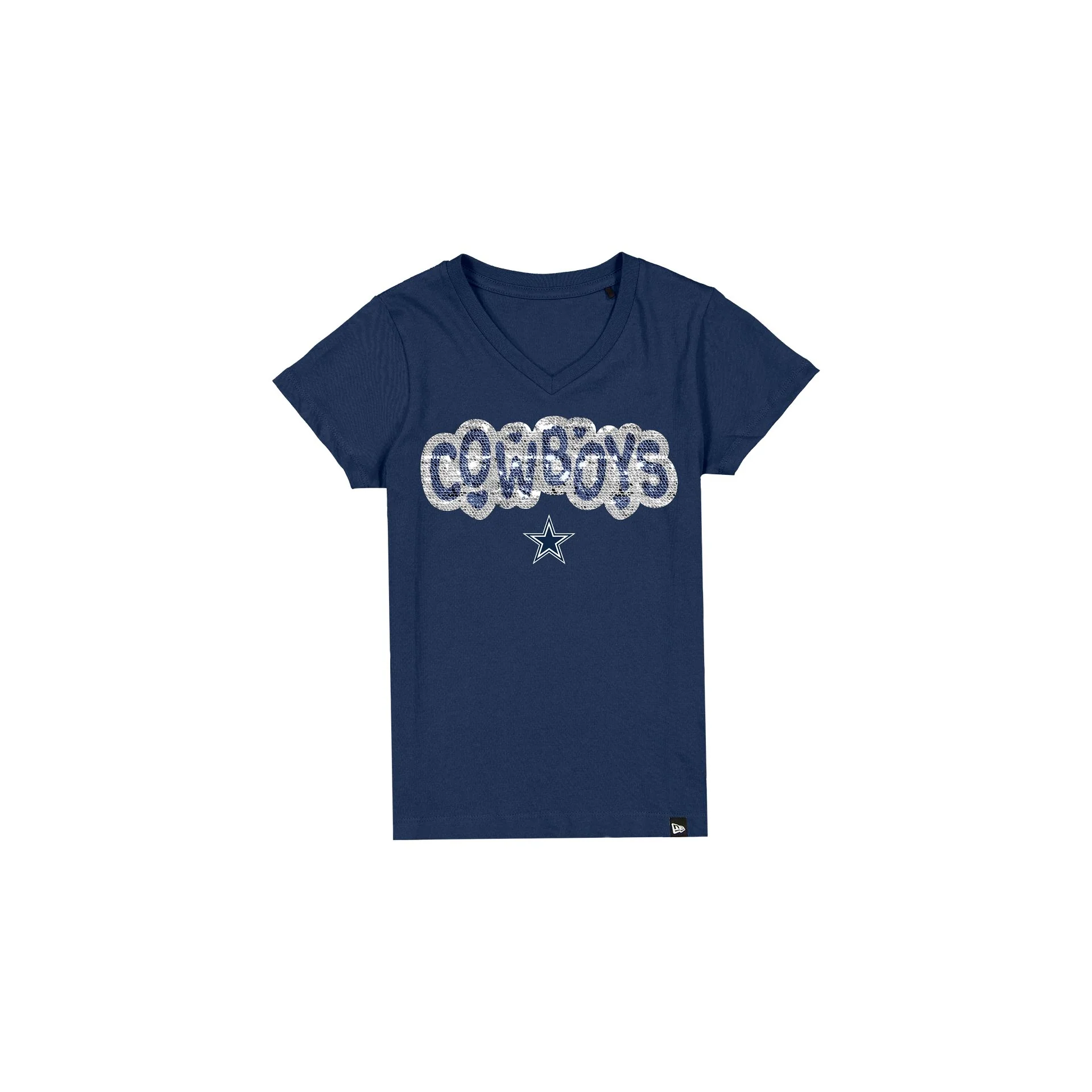 Dallas Cowboys Flip Sequin Girls T-Shirt - Image 3