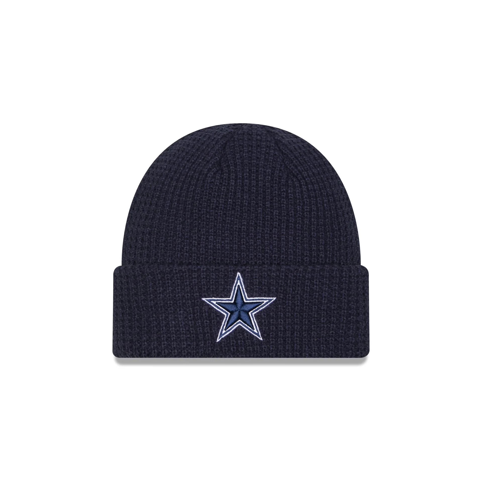 Dallas Cowboys Waffle Stitch Knit Beanie Hat