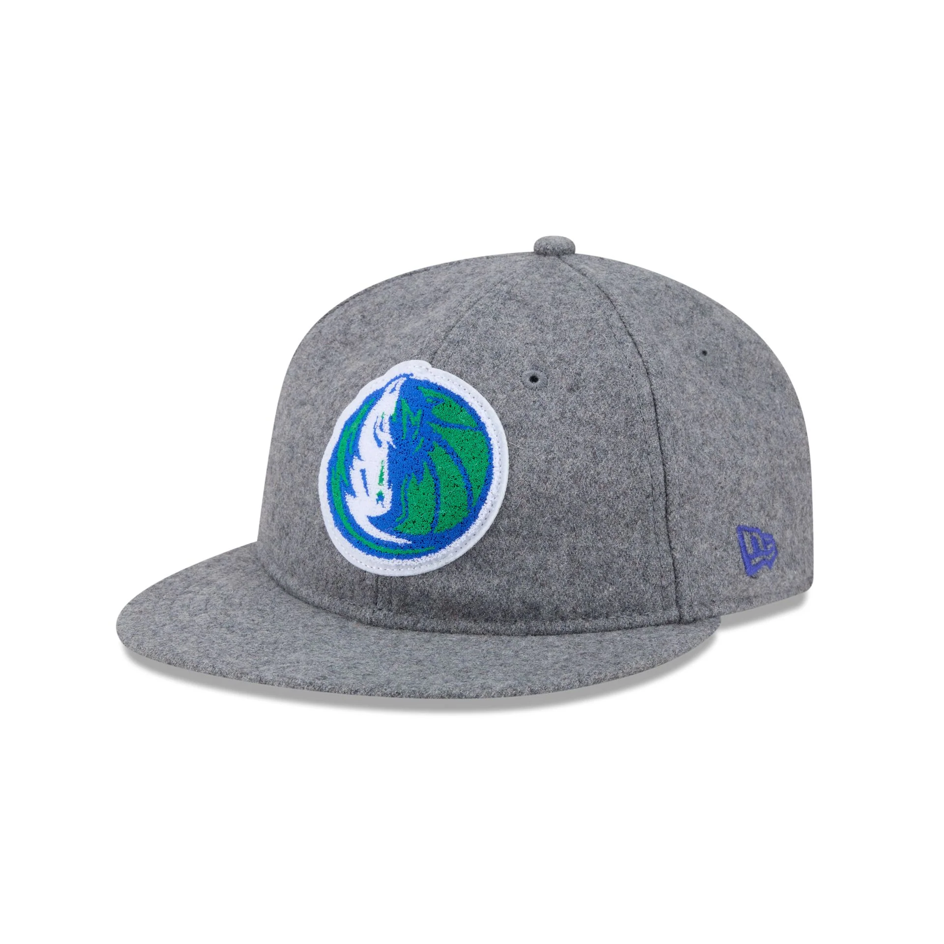 Dallas Mavericks Chenille Woven Retro Crown 9FIFTY Adjustable Hat - Image 3