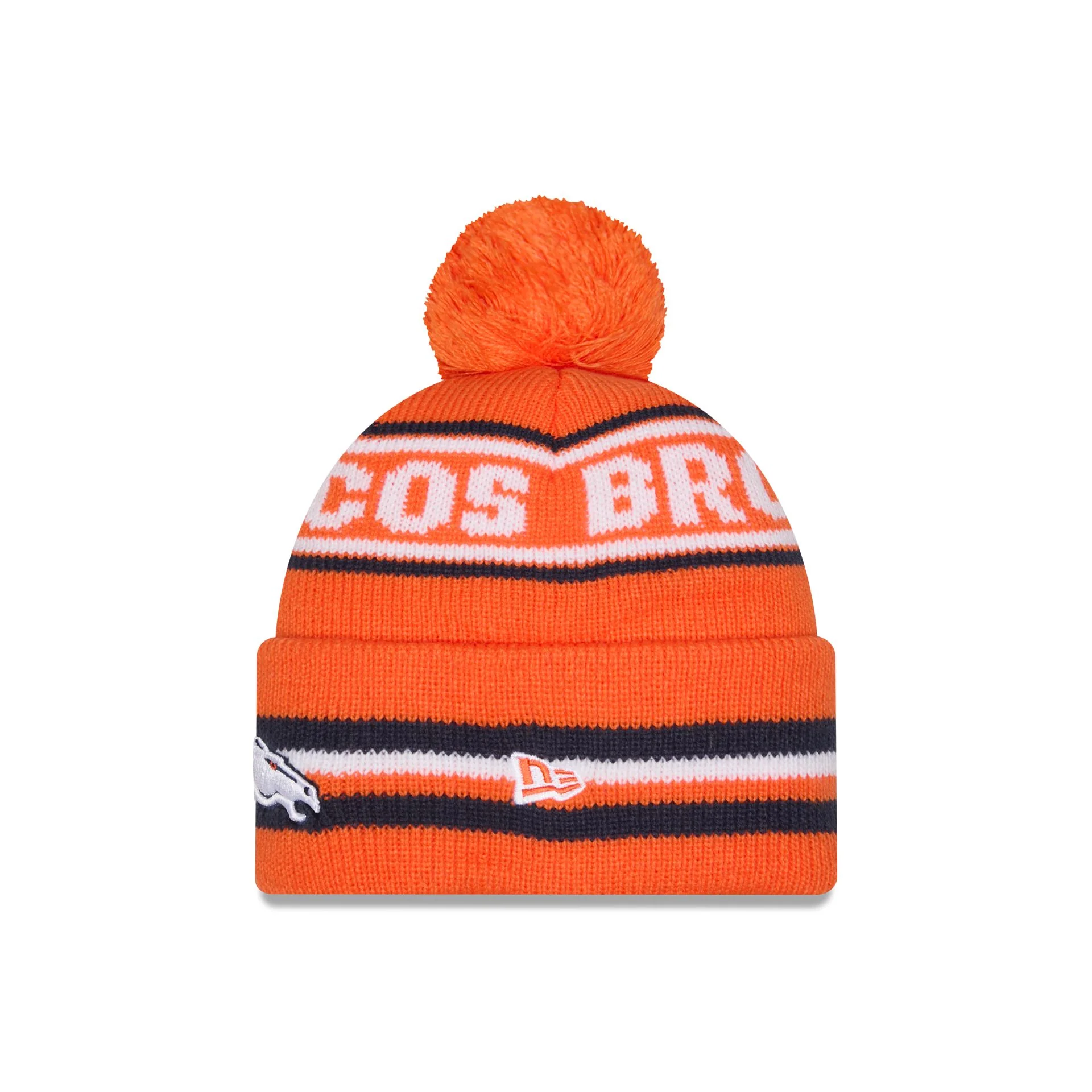 Denver Broncos Classic Pom Knit Hat - Image 2
