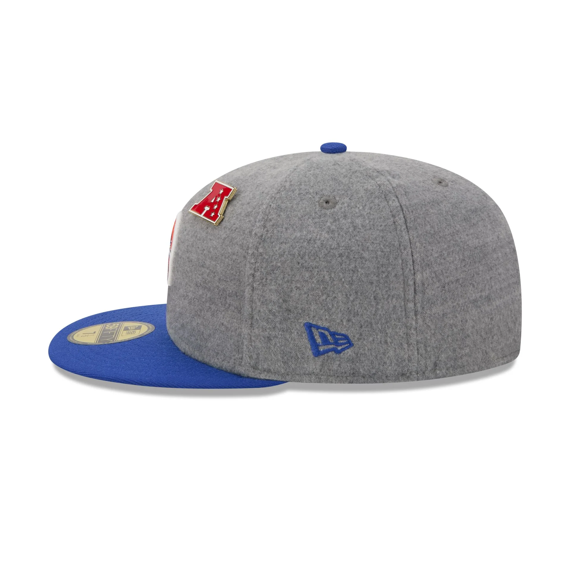 Denver Broncos Heather Gray Wool 59FIFTY Fitted Hat - Image 5