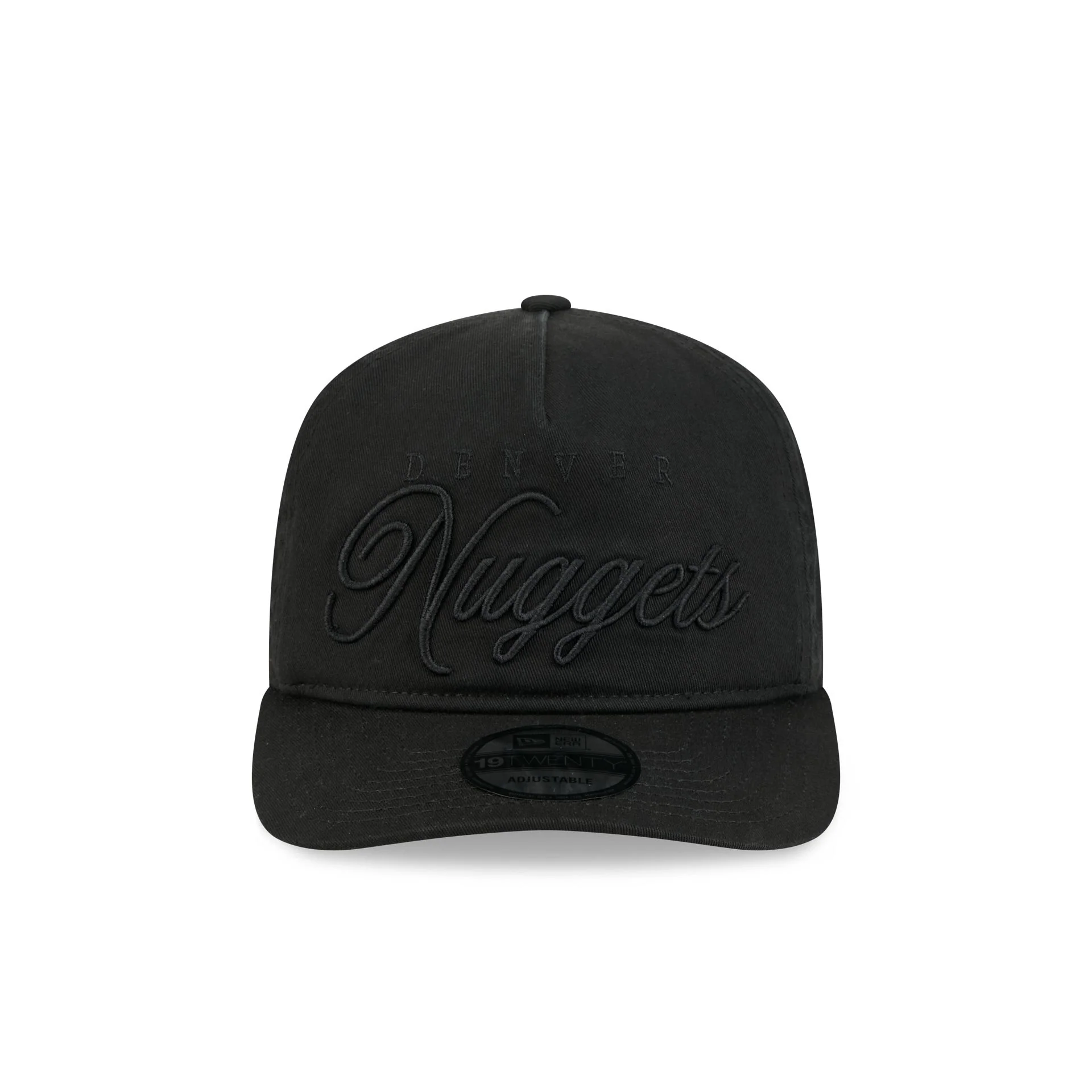 Denver Nuggets All Black Scripted 19TWENTY Adjustable Hat - Image 2