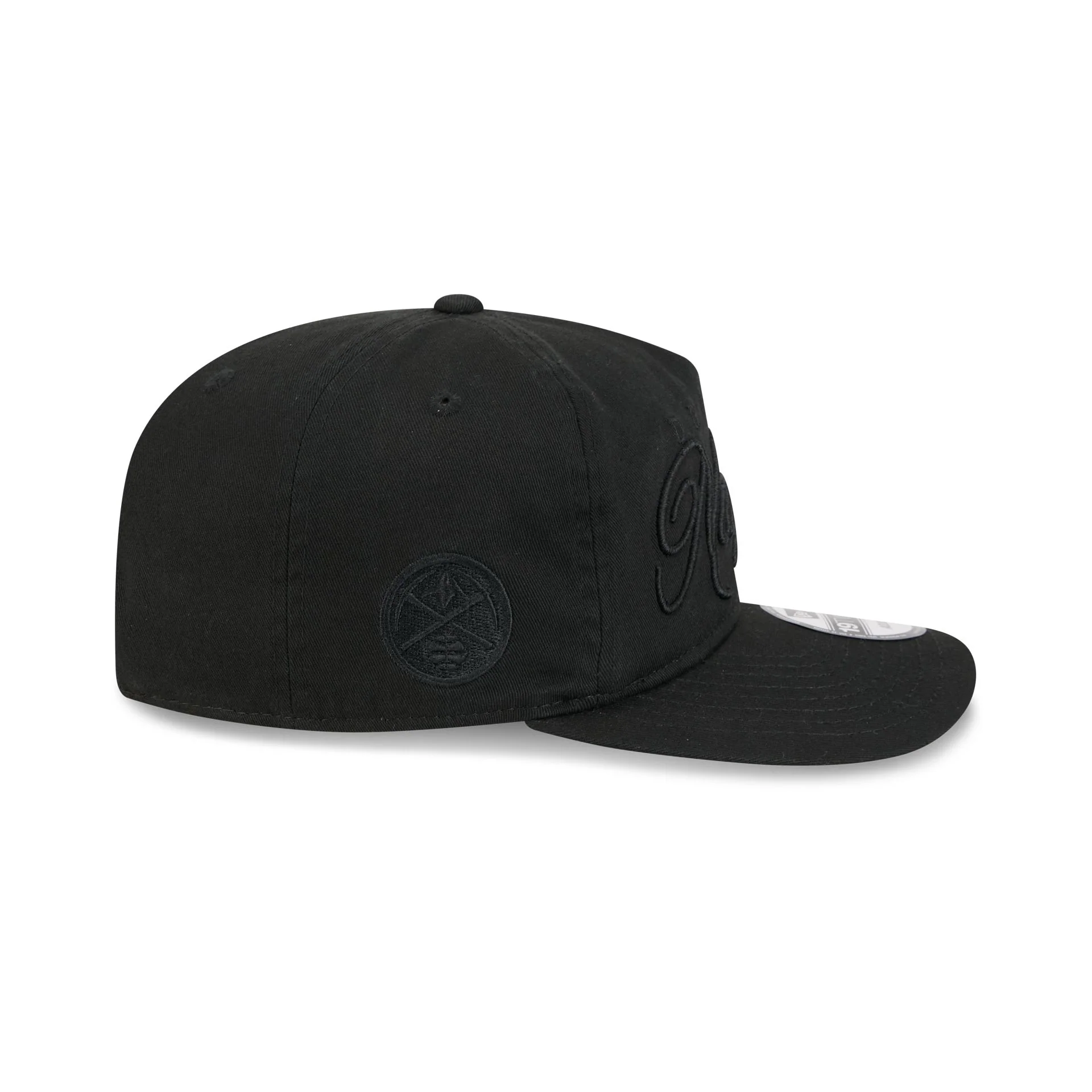 Denver Nuggets All Black Scripted 19TWENTY Adjustable Hat - Image 4