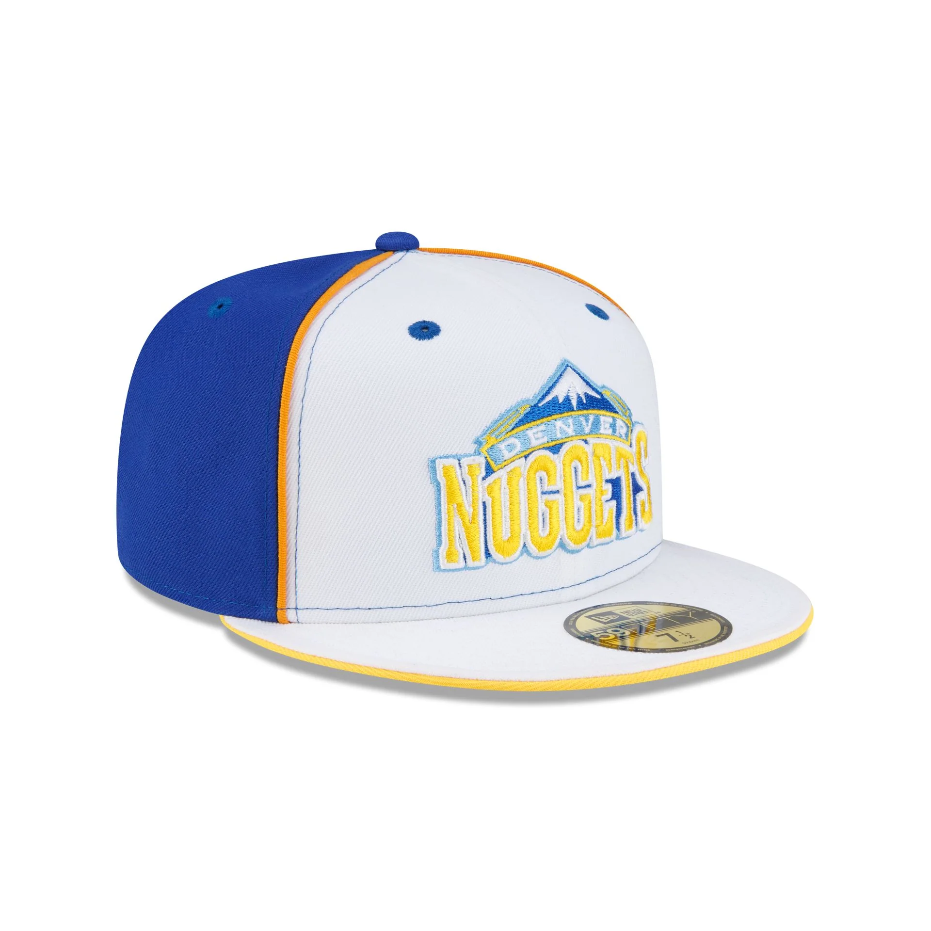 Denver Nuggets Hardwood Classics 2000s Optic White Flip 59FIFTY Fitted Hat - Image 3