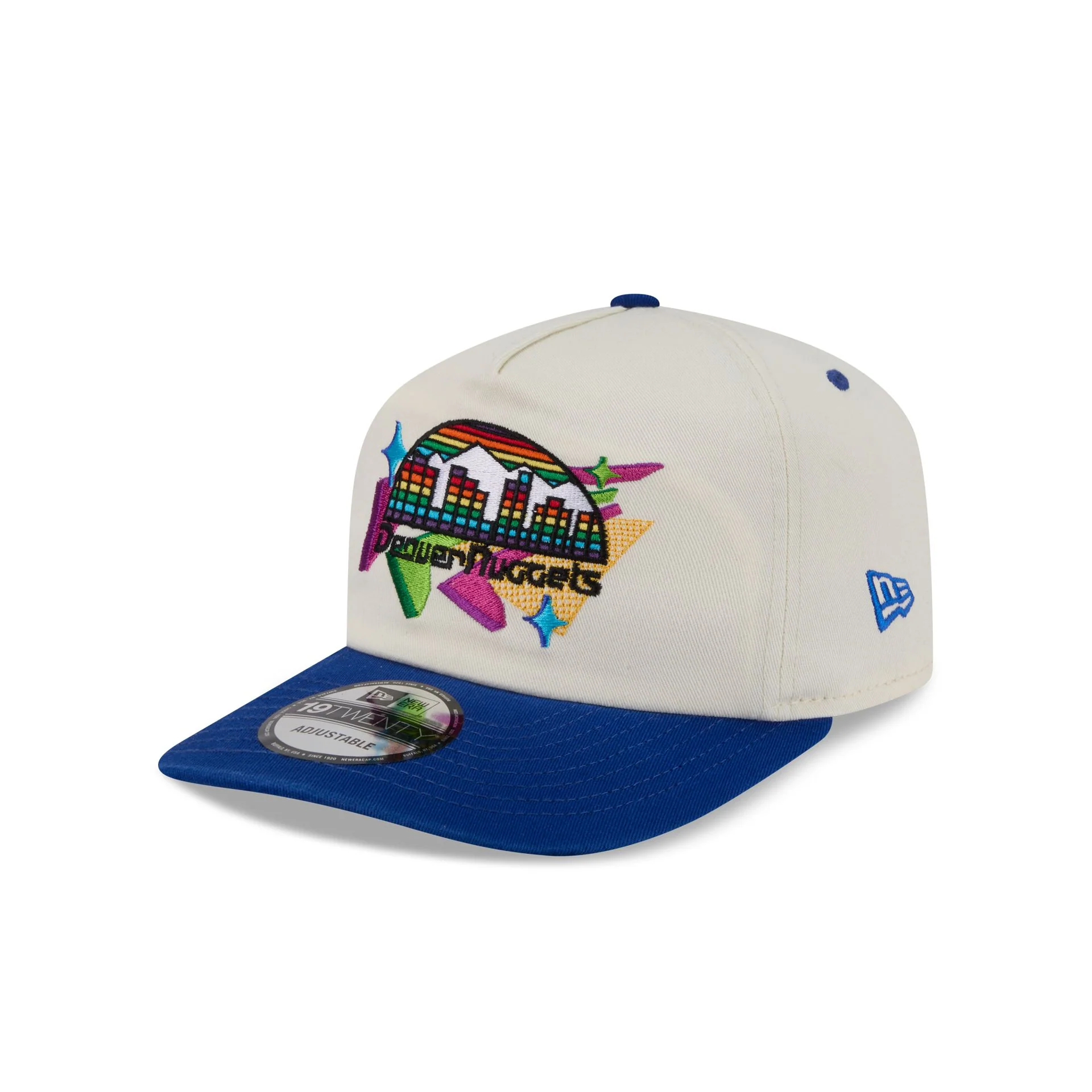 Denver Nuggets Hardwood Classics Retro Chrome 19TWENTY Adjustable Hat - Image 3