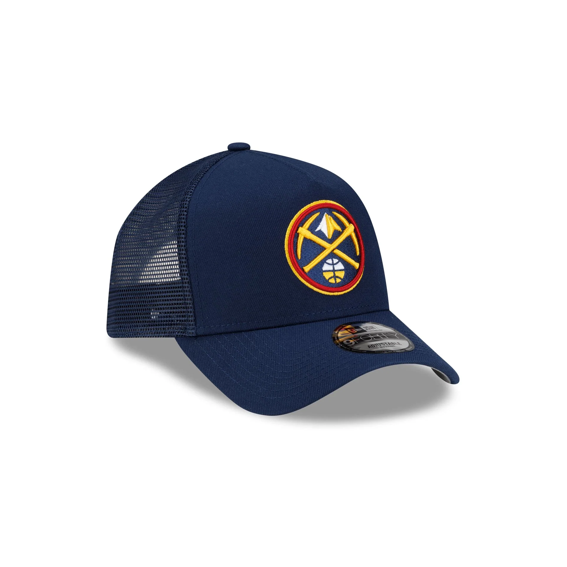 Denver Nuggets Side Script 9FORTY A-Frame Trucker Hat - Image 3