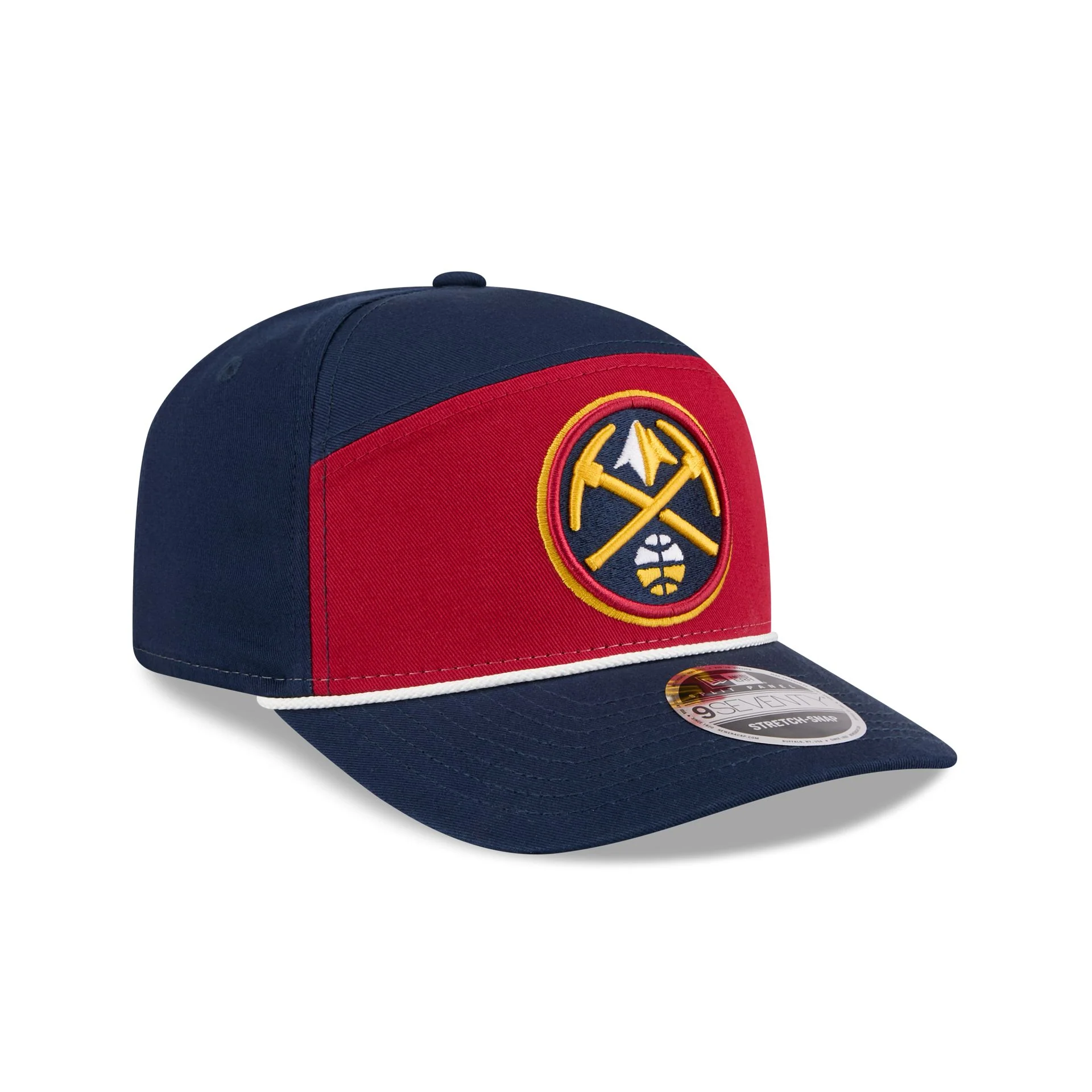 Denver Nuggets Split Panel 9SEVENTY Stretch-Snap Hat - Image 3