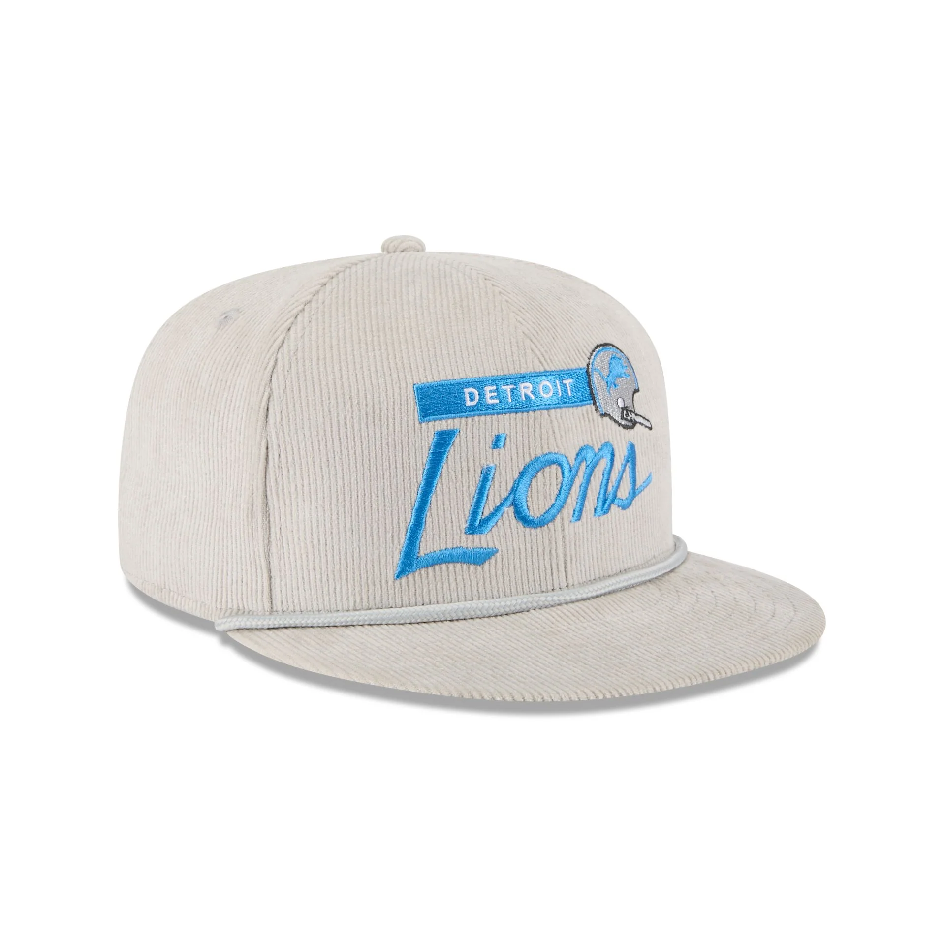 Detroit Lions Corduroy Rope 9FIFTY Snapback Hat - Image 3
