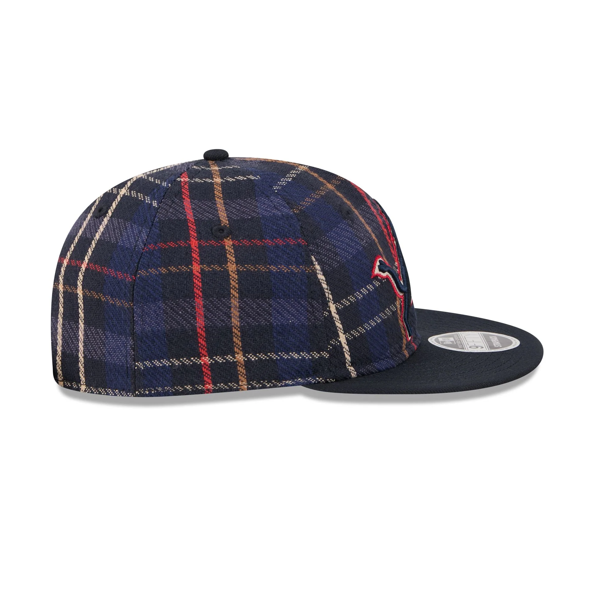 Detroit Lions Grunge Plaid Retro Crown 9FIFTY Adjustable Hat - Image 5