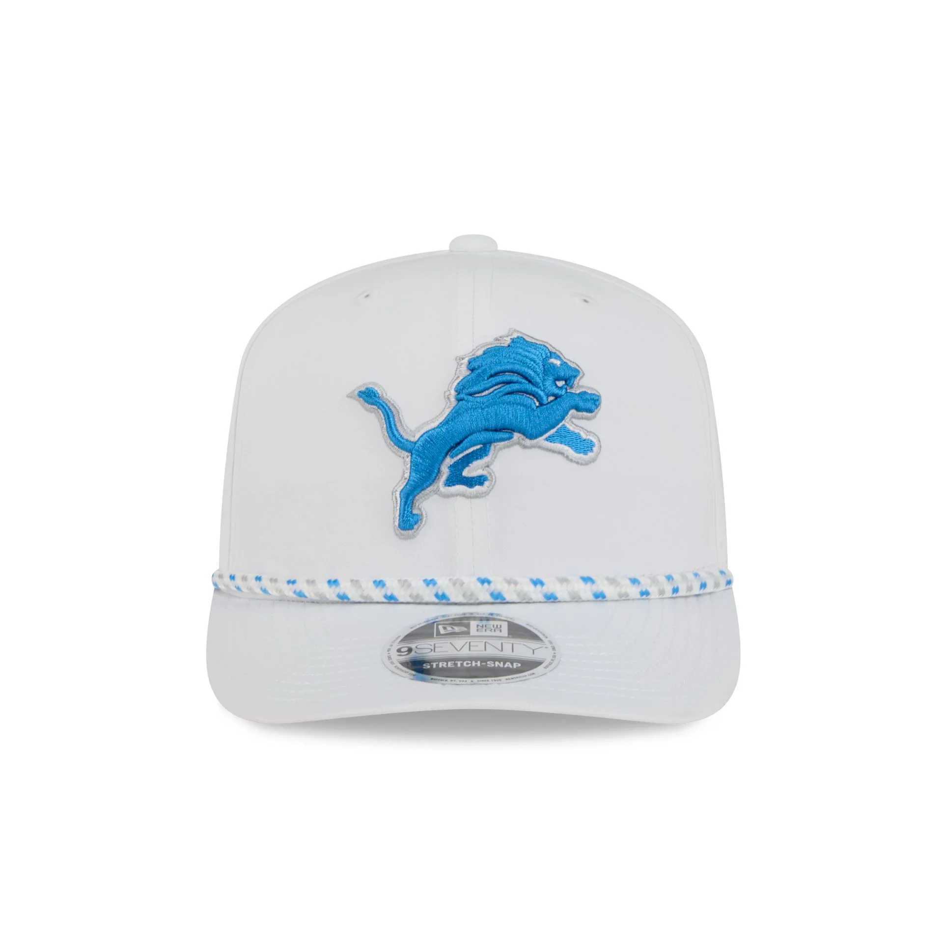 Detroit Lions Optic White Performance Rope 9SEVENTY Stretch-Snap Hat - Image 2