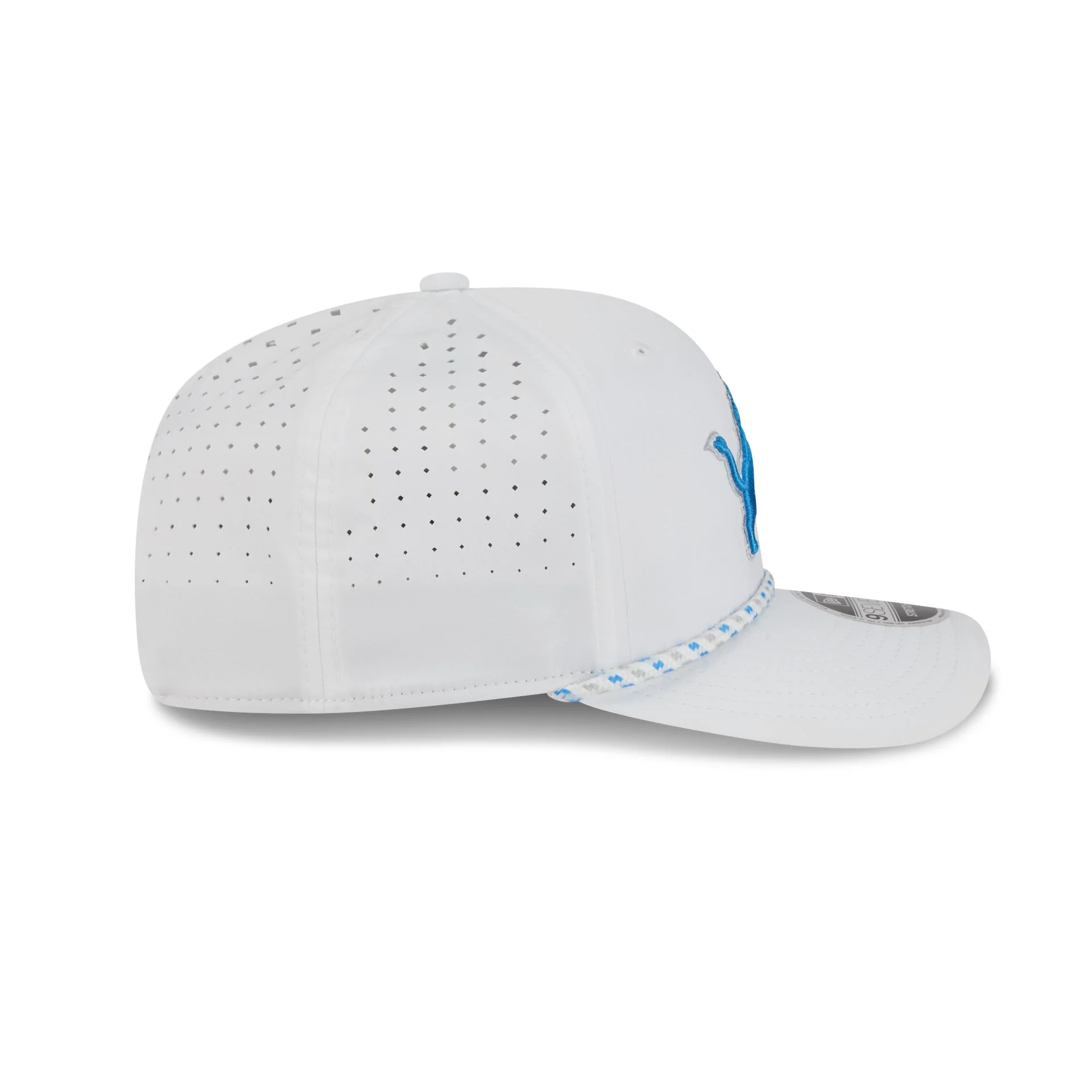 Detroit Lions Optic White Performance Rope 9SEVENTY Stretch-Snap Hat - Image 5