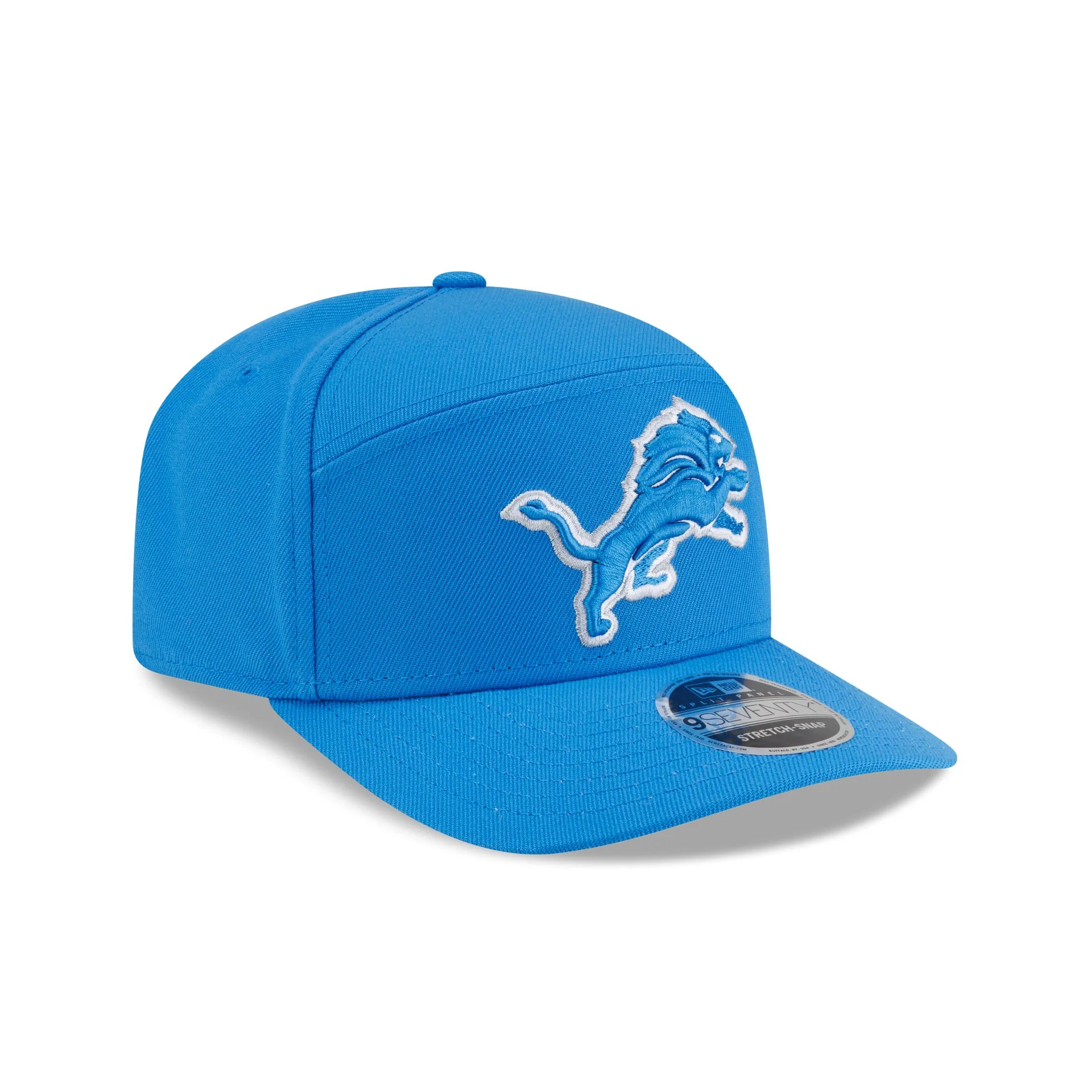 Detroit Lions Poly Split Panel 9SEVENTY Stretch-Snap Hat - Image 3