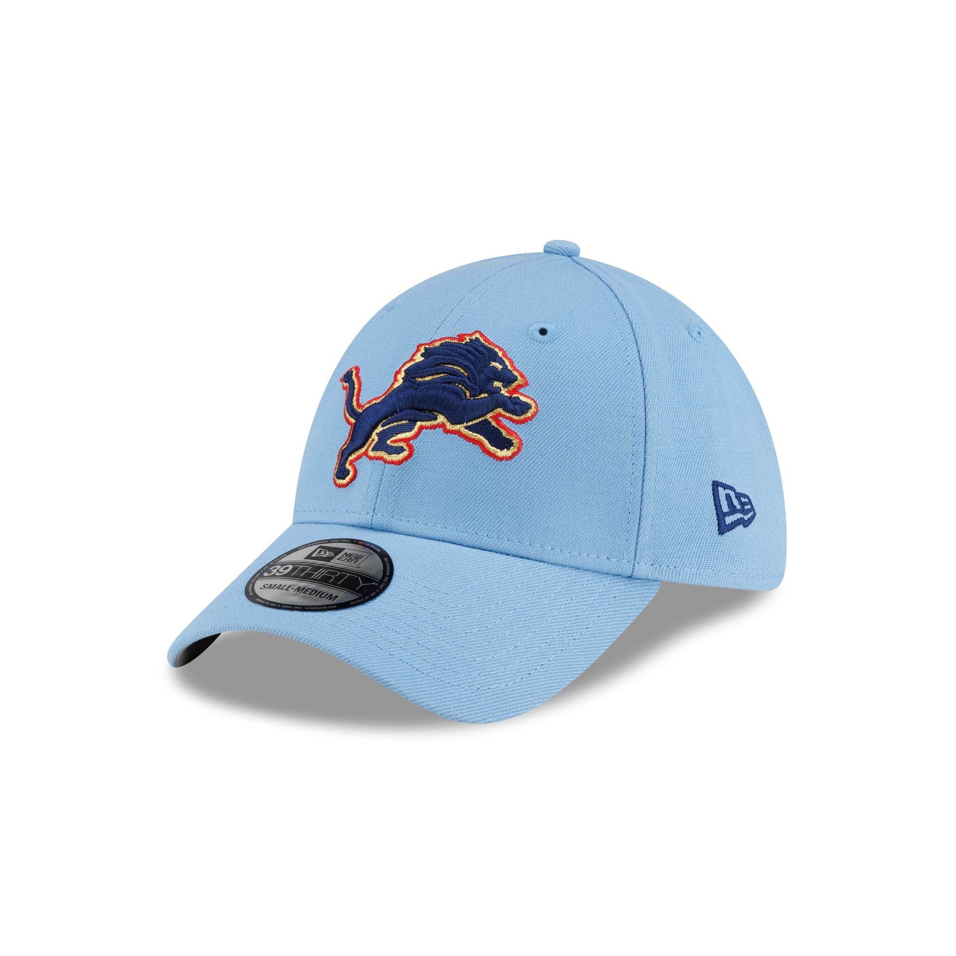 Detroit Lions Red, White & Blue 39THIRTY Stretch Fit Hat - Image 3