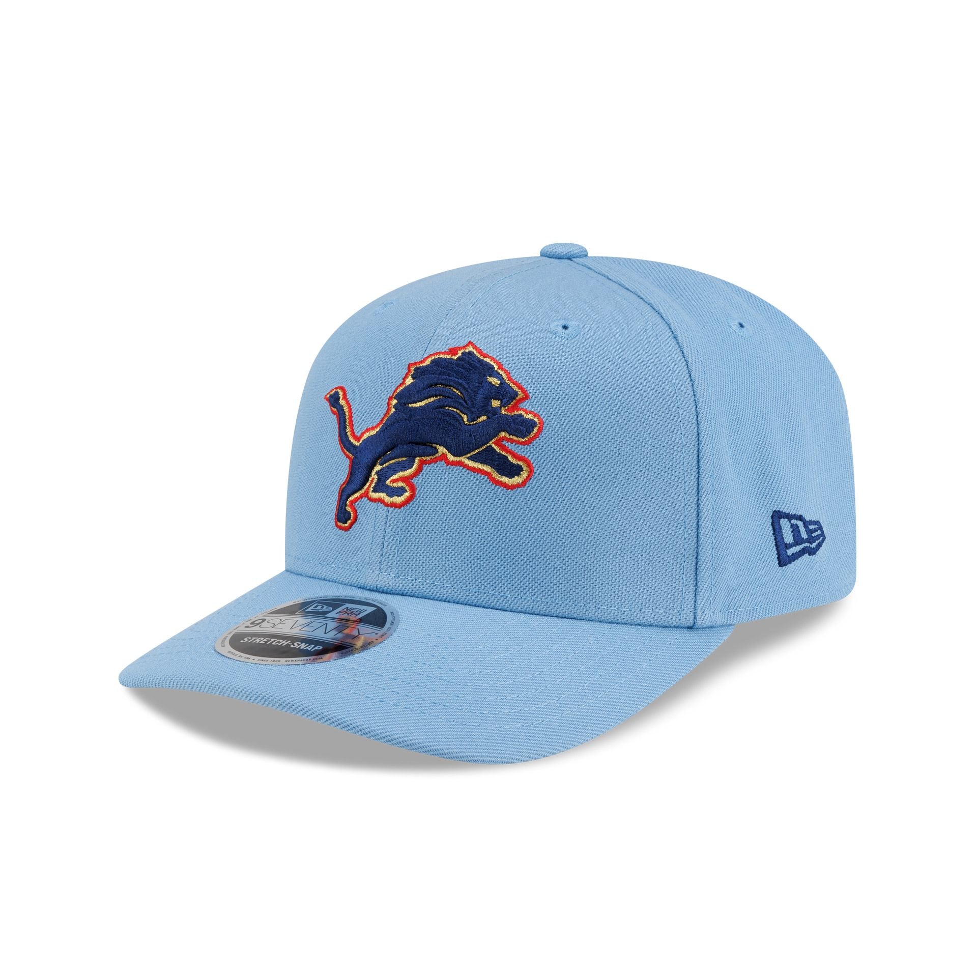 Detroit Lions Red, White & Blue 9SEVENTY Stretch-Snap Hat - Image 3