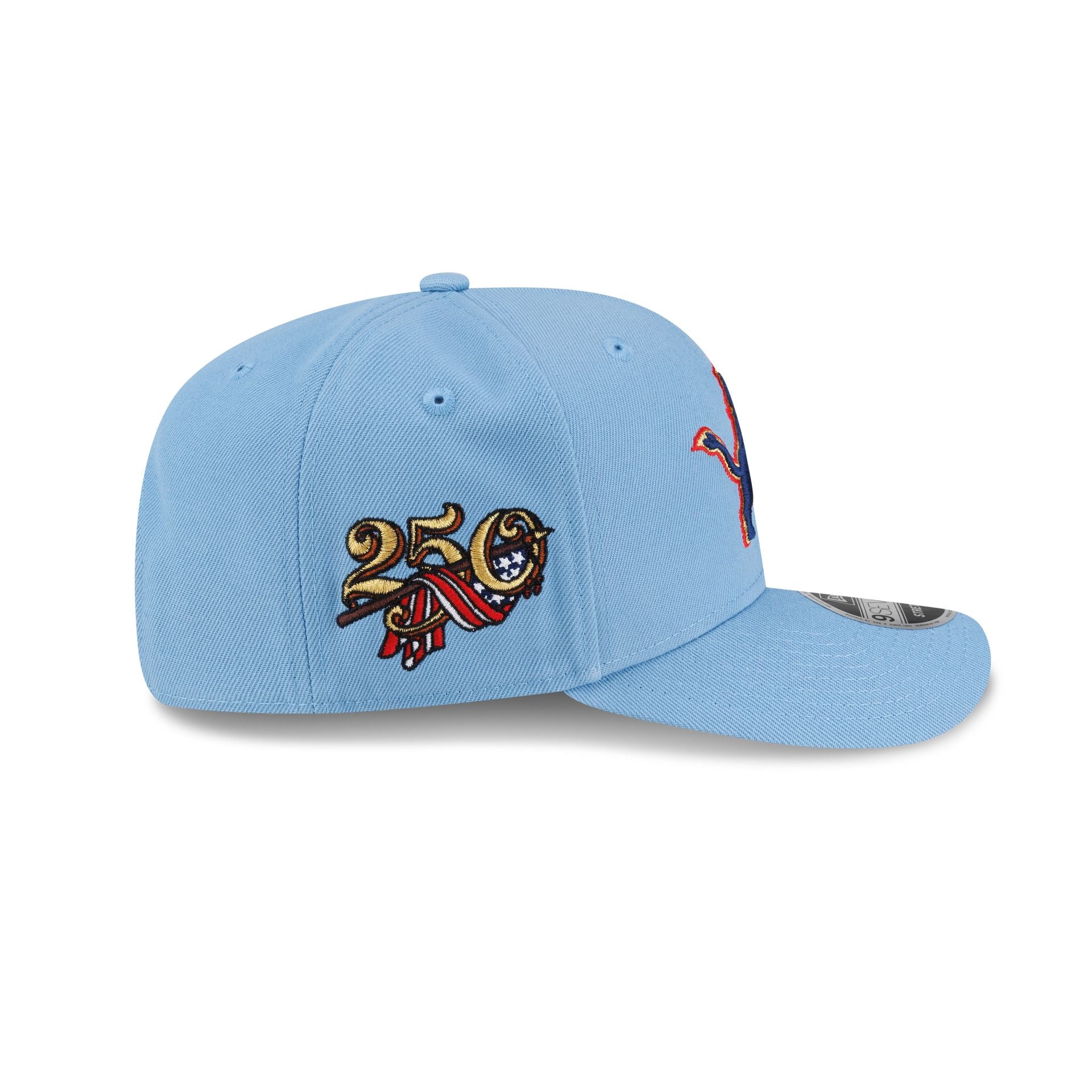 Detroit Lions Red, White & Blue 9SEVENTY Stretch-Snap Hat - Image 4