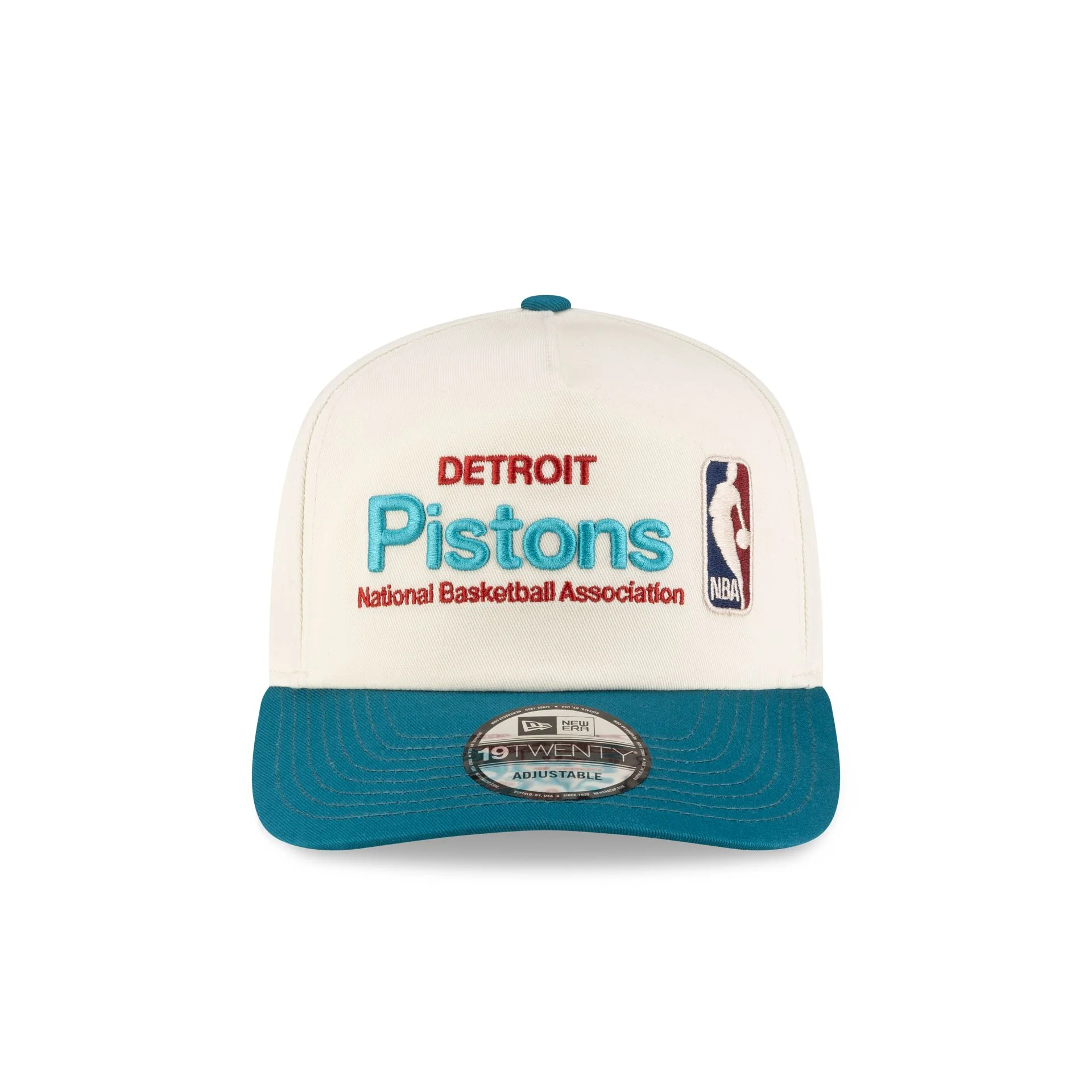 Detroit Pistons 1996-2001 Hardwood Classics Sign Stack Chrome White 19TWENTY Adjustable Hat - Image 2