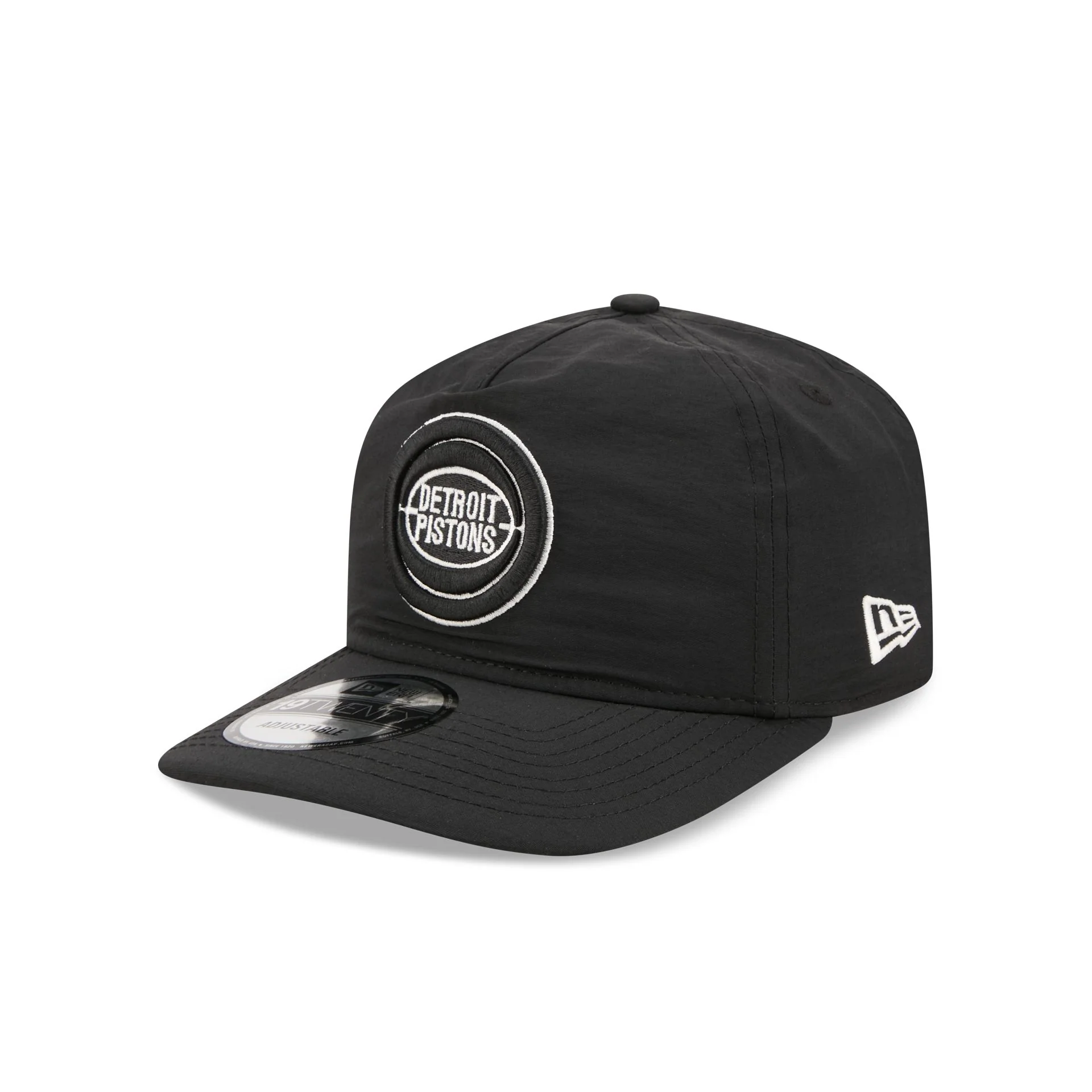 Detroit Pistons Black Nylon 19TWENTY Adjustable Hat