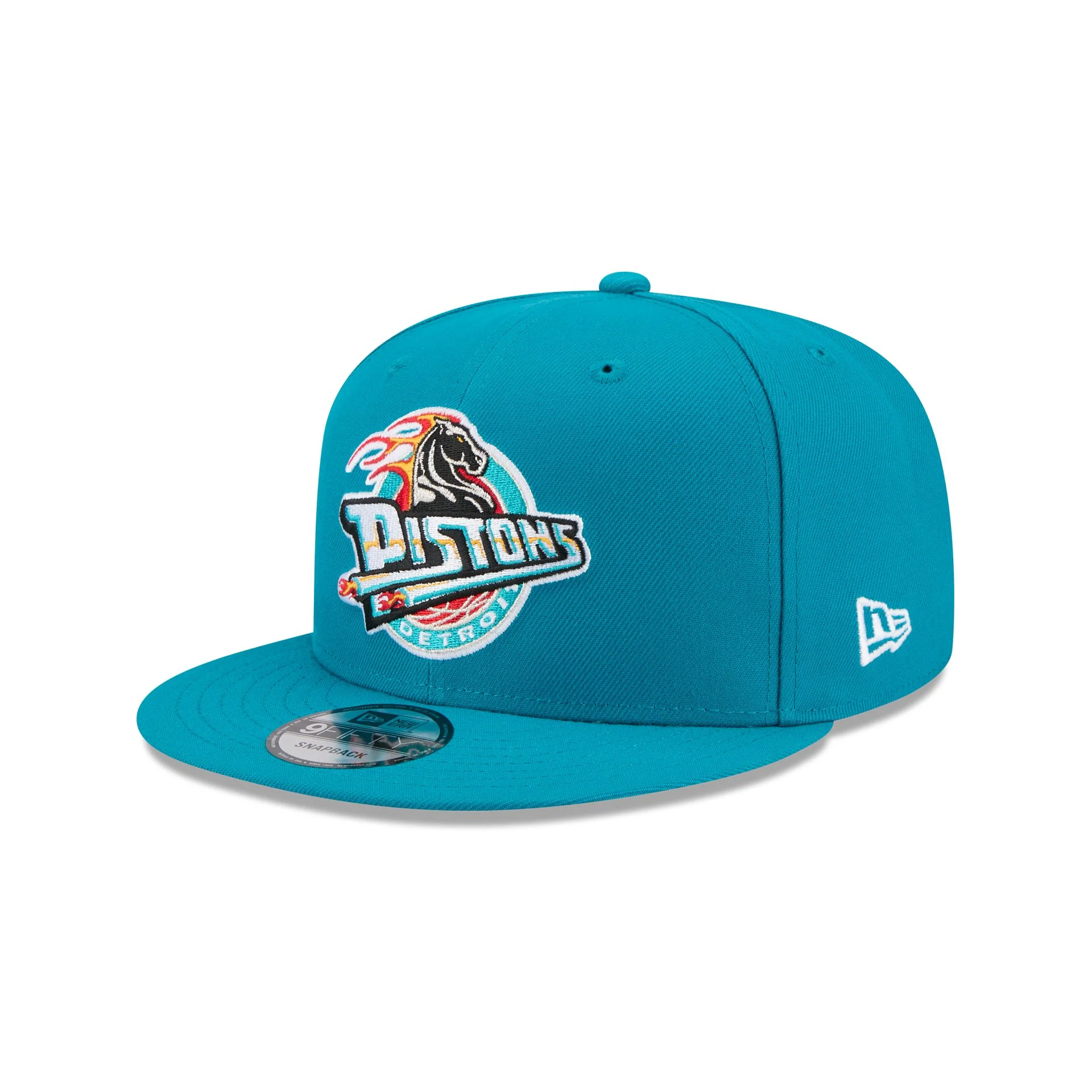 Detroit Pistons 1996-2000 Hardwood Classics 9FIFTY Snapback Hat - Image 3