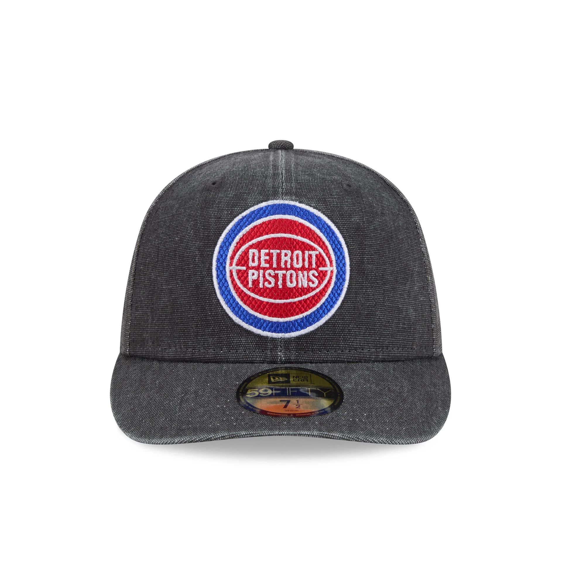 Detroit Pistons Hardwood Classics Diamond Stitch Black 59FIFTY Fitted Hat - Image 2