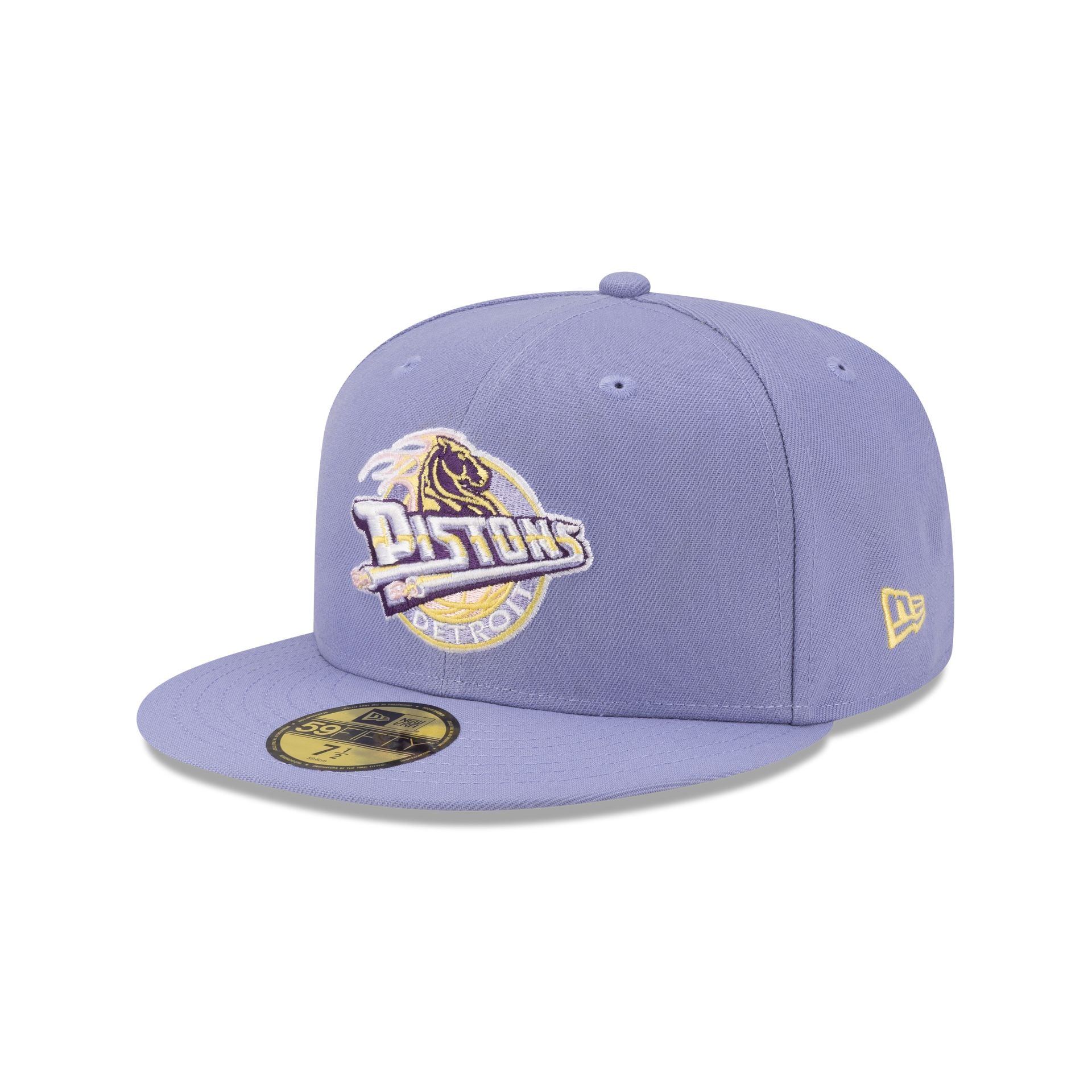 Detroit Pistons Hardwood Classics Lavender Pack 59FIFTY Fitted Hat - Image 3