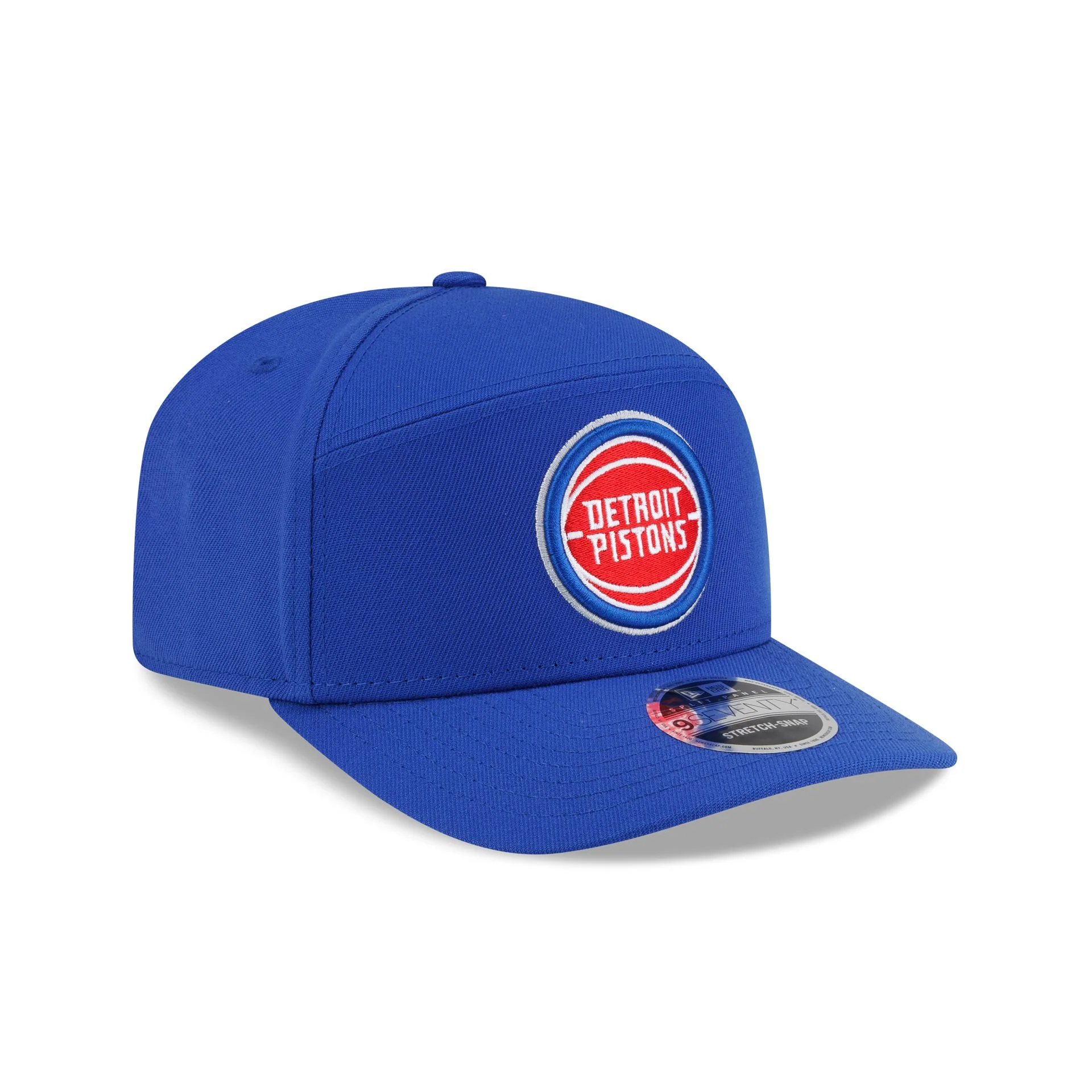Detroit Pistons Poly Split Panel 9SEVENTY Stretch-Snap Hat - Image 3