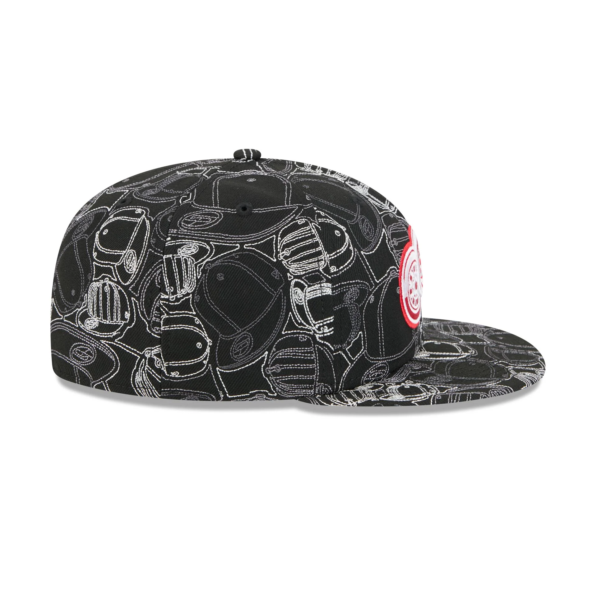 Detroit Red Wings Cap Scramble 59FIFTY Fitted Hat - Image 5