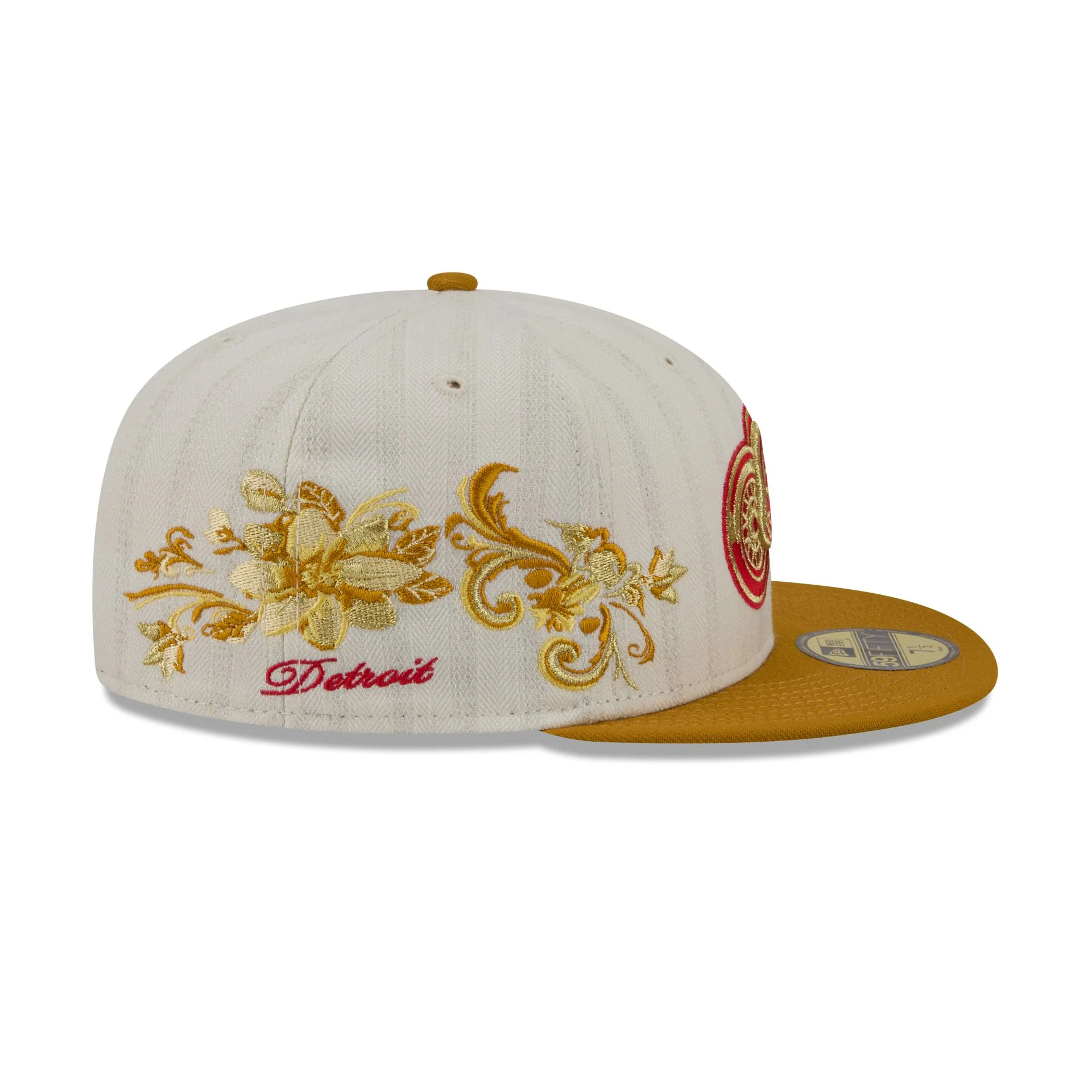 Detroit Red Wings Chrome Herringbone 59FIFTY Fitted Hat - Image 4