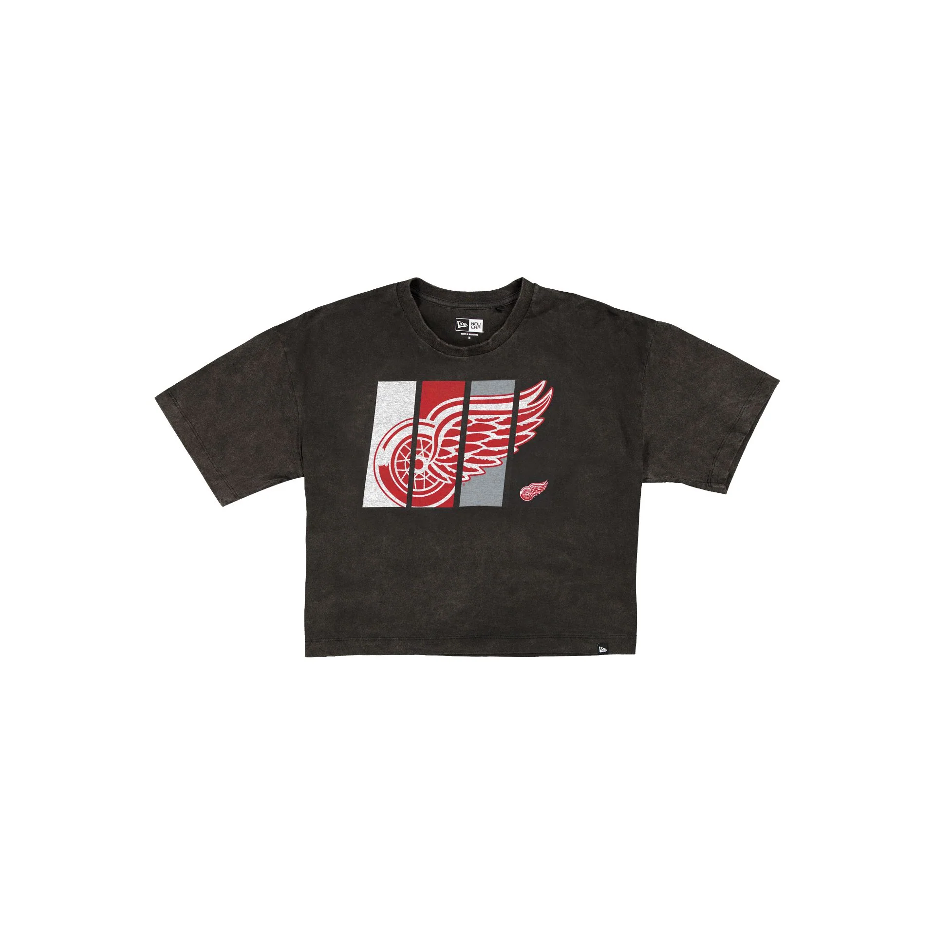 Detroit Red Wings Sport Night Black Cropped Women's T-Shirt