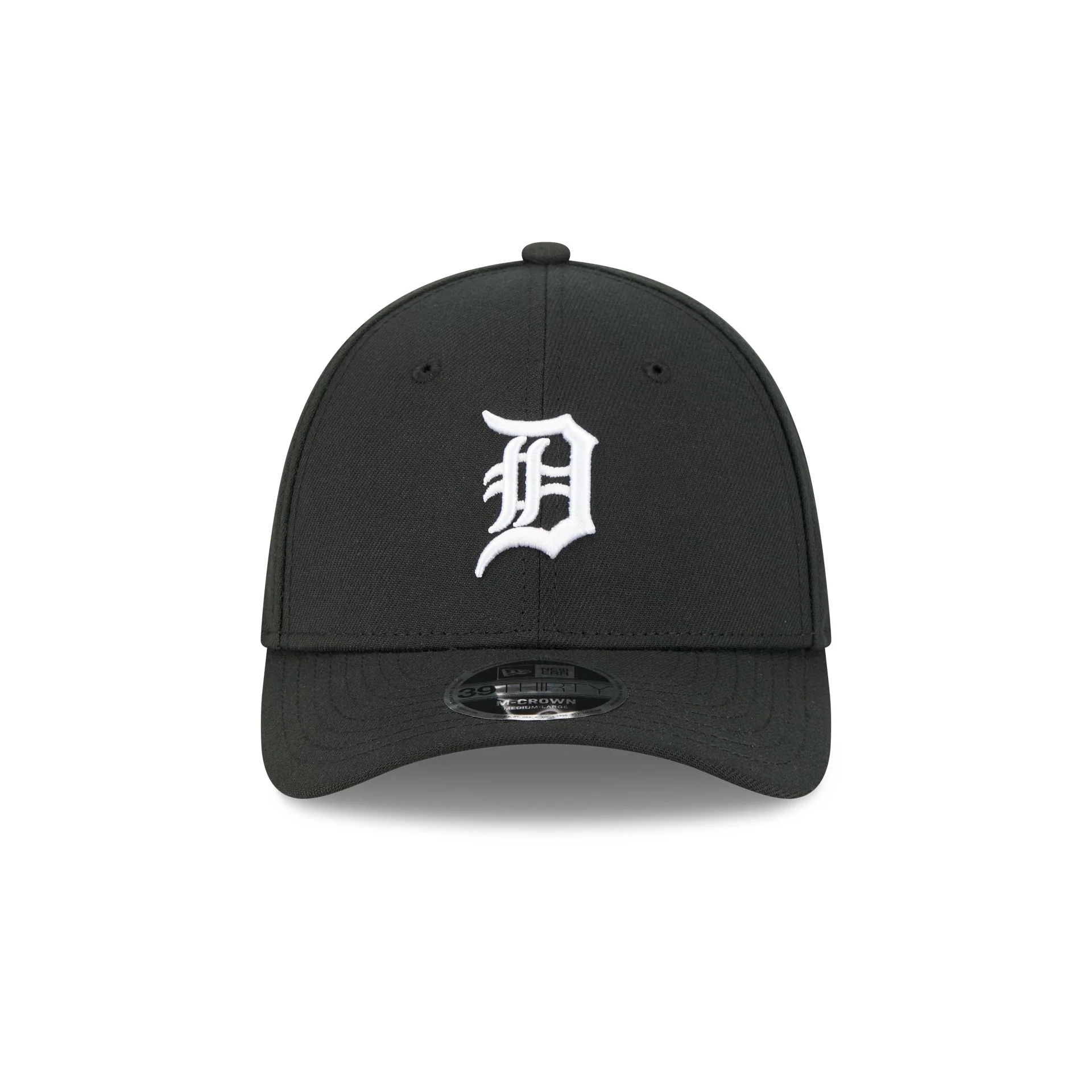 Detroit Tigers Black and White 39THIRTY M-Crown Stretch Fit Hat - Image 2