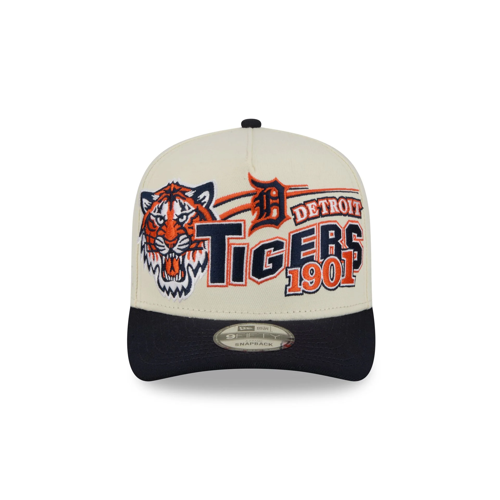 Detroit Tigers Chrome White Classic 9FIFTY A-Frame Snapback Hat - Image 2