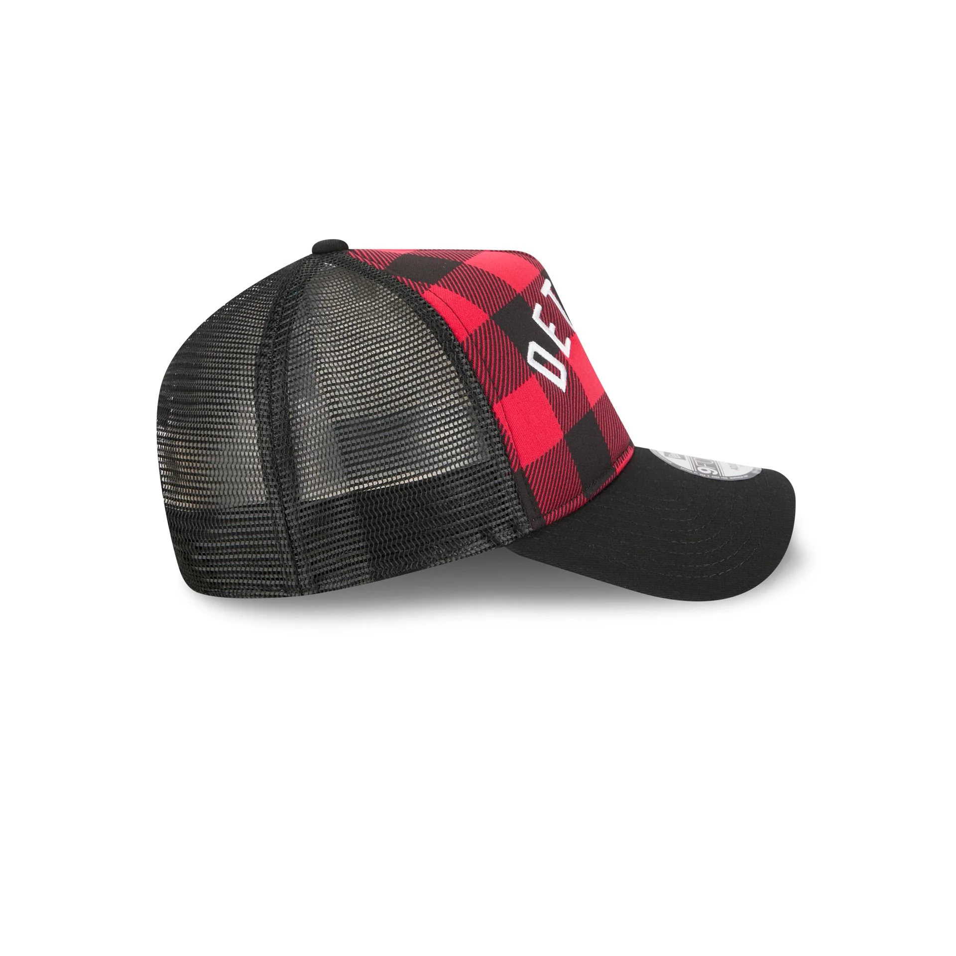 Detroit Tigers Evergreen Check 9FORTY A-Frame Trucker Hat - Image 5